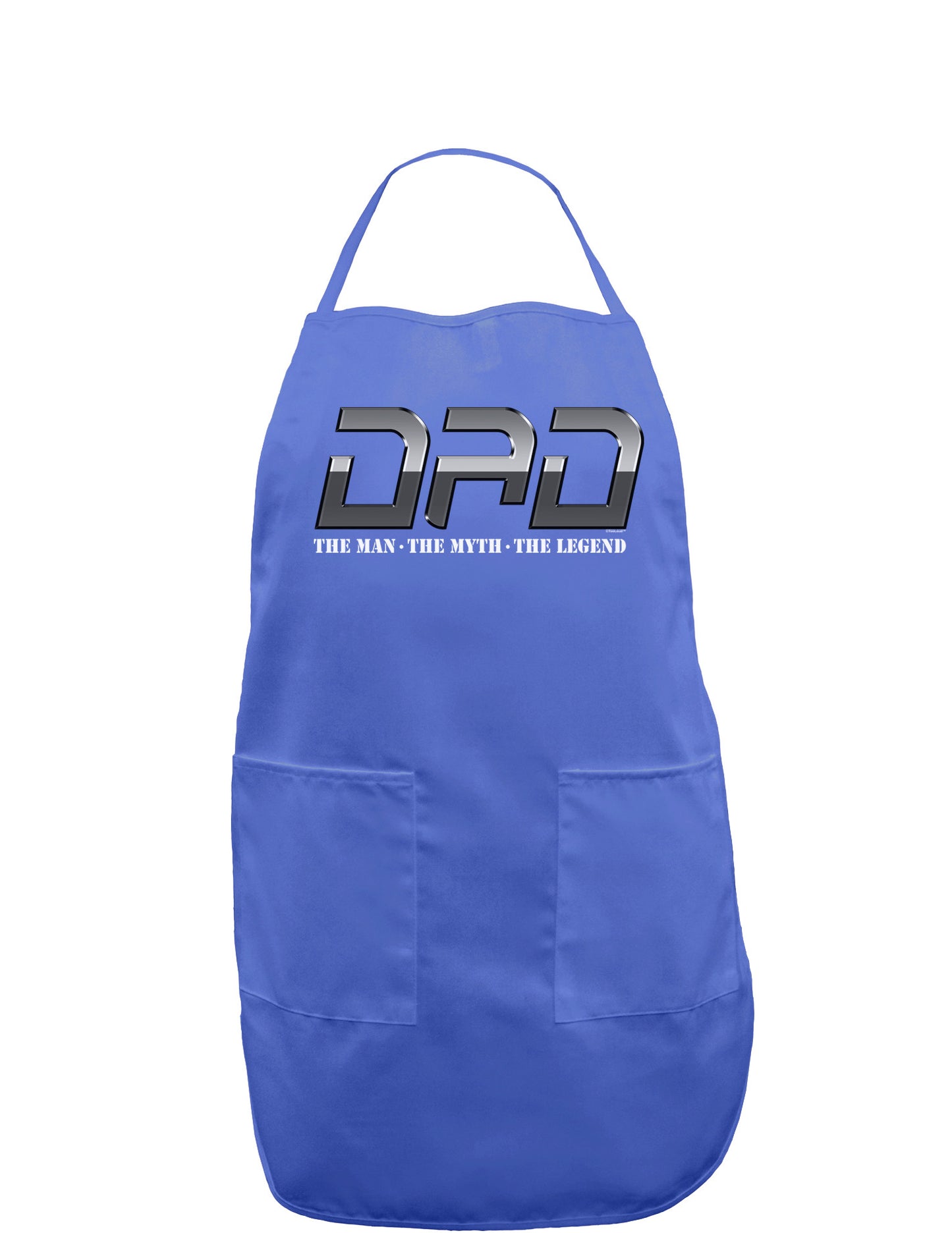 DAD Man Myth Legend Dark Adult Apron-Bib Apron-TooLoud-Faded Blue-One-Size-Davson Sales