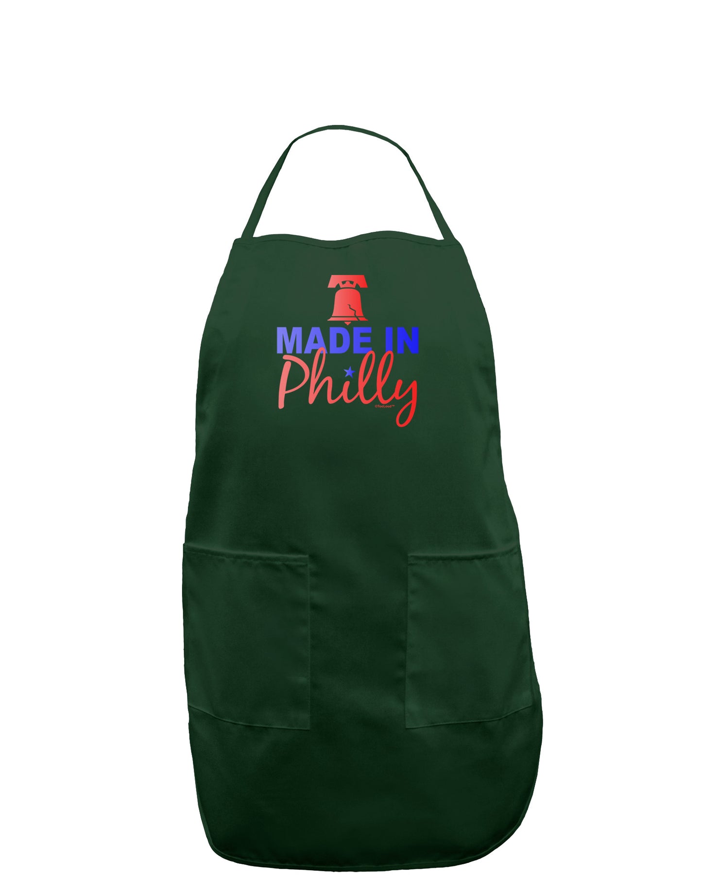 Made In Philly Dark Adult Apron-Bib Apron-TooLoud-Hunter-One-Size-Davson Sales