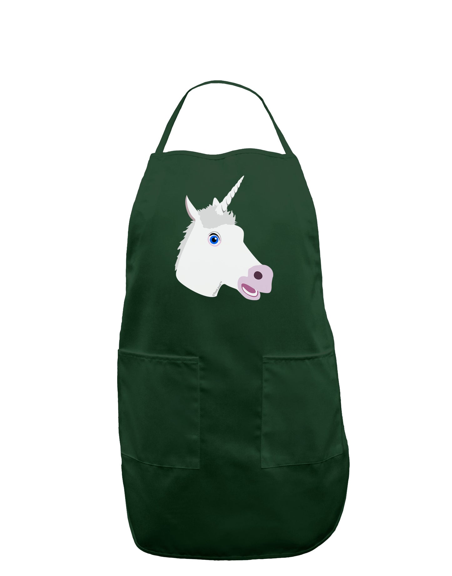 Fanciful Unicorn Dark Adult Apron-Bib Apron-TooLoud-Hunter-One-Size-Davson Sales