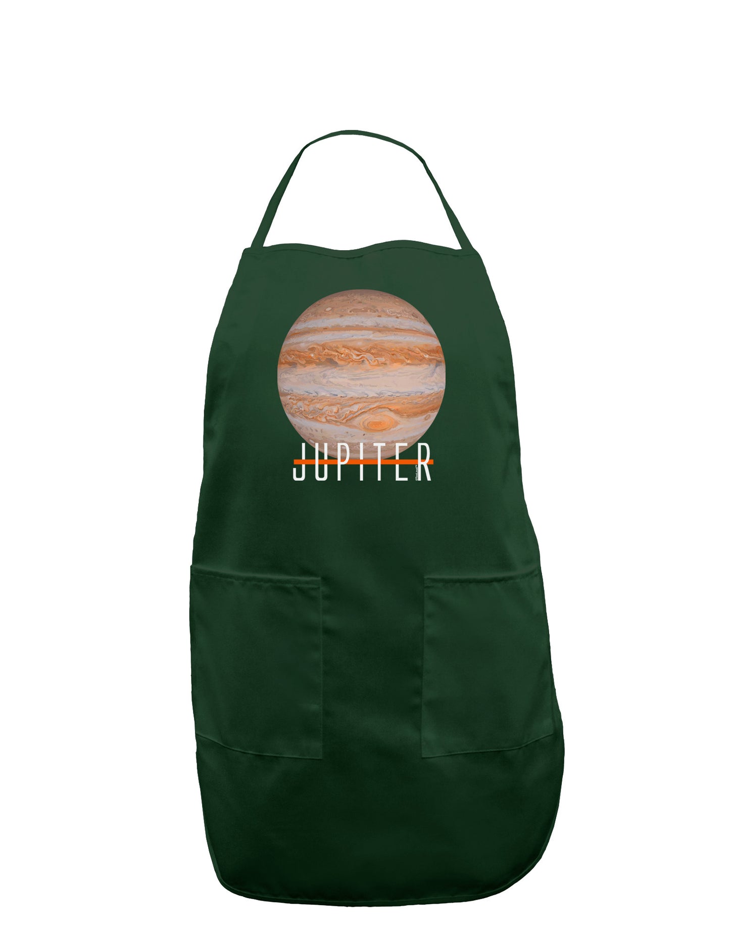 Planet Jupiter Earth Text Dark Adult Apron-Bib Apron-TooLoud-Hunter-One-Size-Davson Sales