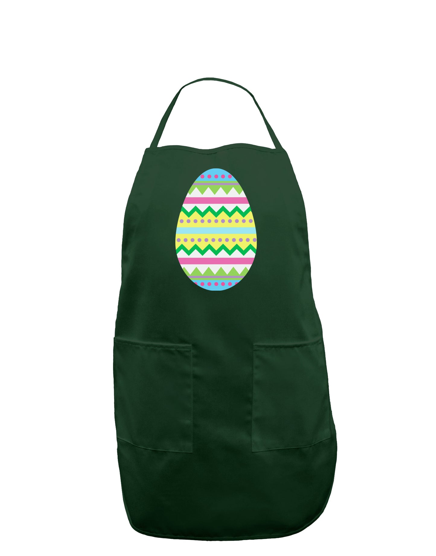 Colorful Easter Egg Dark Adult Apron-Bib Apron-TooLoud-Hunter-One-Size-Davson Sales
