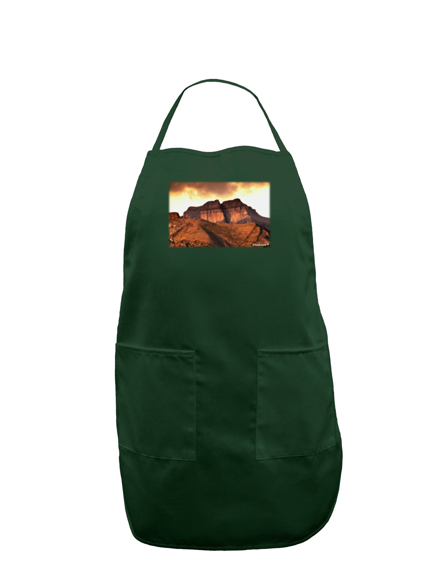 San Juan Mountain Range Dark Adult Apron-Bib Apron-TooLoud-Hunter-One-Size-Davson Sales