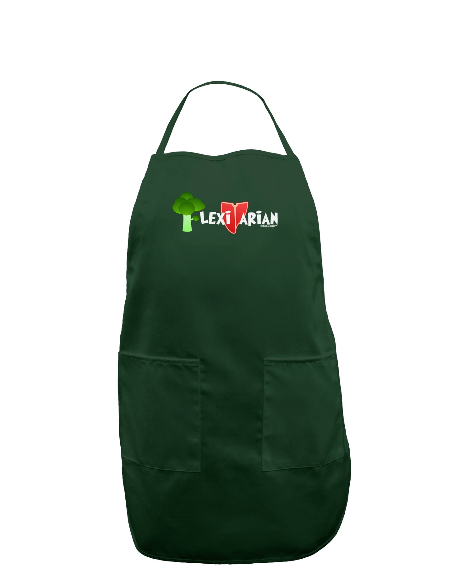 Flexitarian Dark Adult Apron by TooLoud-Bib Apron-TooLoud-Hunter-One-Size-Davson Sales