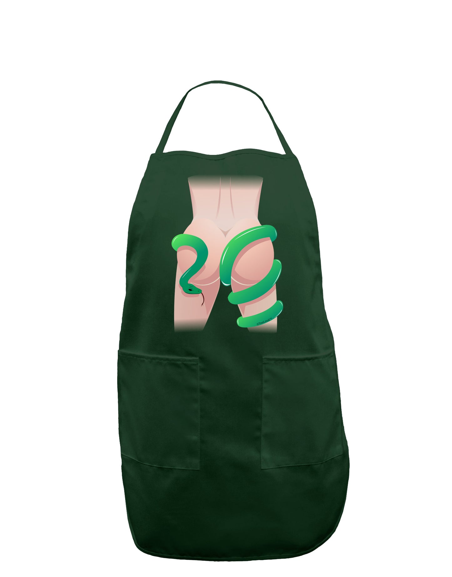 Lady Anaconda Design Light Dark Adult Apron-Bib Apron-TooLoud-Hunter-One-Size-Davson Sales