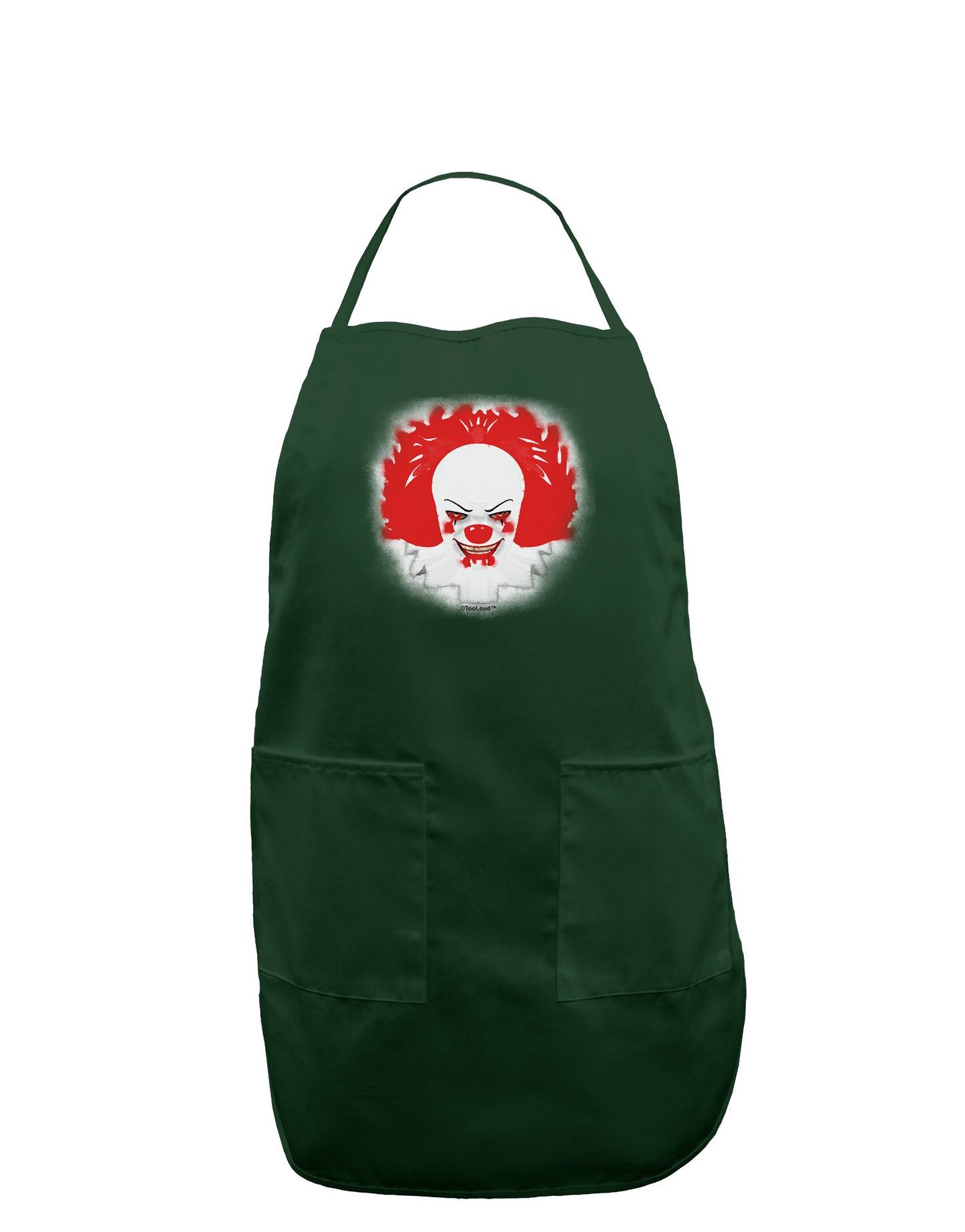 Extra Scary Clown Watercolor Dark Adult Apron-Bib Apron-TooLoud-Hunter-One-Size-Davson Sales