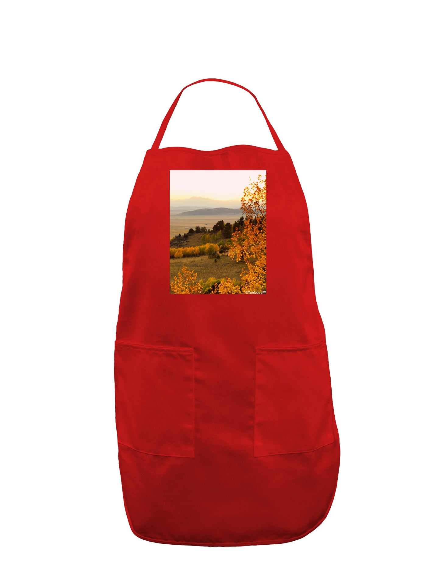 Nature Photography - Gentle Sunrise Dark Adult Apron by-Bib Apron-TooLoud-Red-One-Size-Davson Sales
