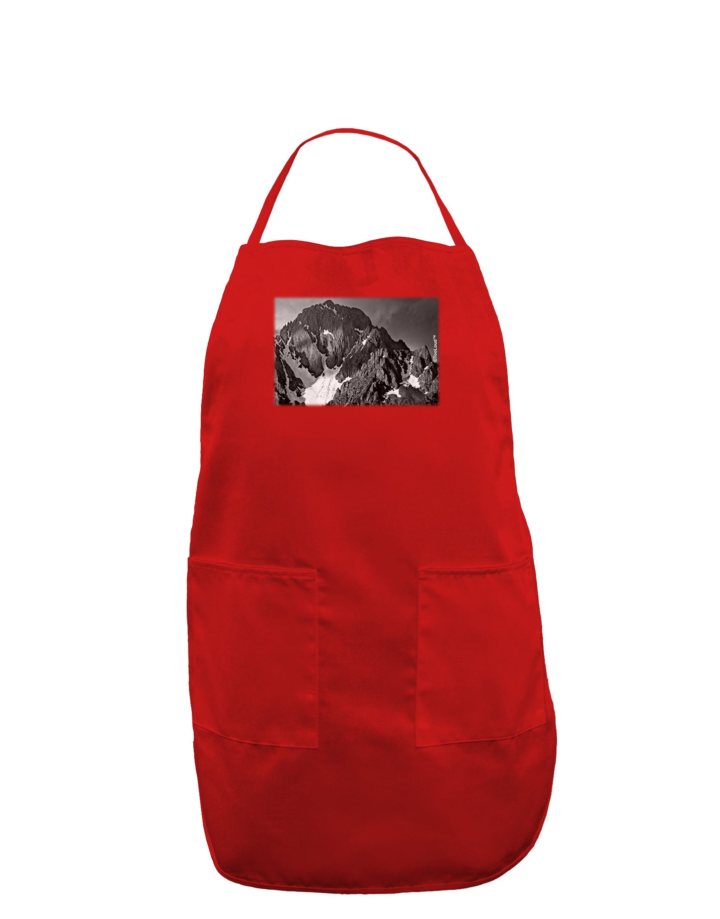 San Juan Mountain Range 2 Dark Adult Apron-Bib Apron-TooLoud-Red-One-Size-Davson Sales