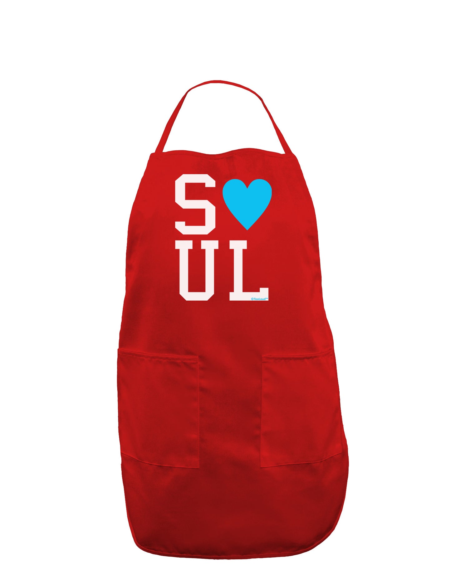 Matching Soulmate Design - Soul - Blue Dark Adult Apron by TooLoud-Bib Apron-TooLoud-Red-One-Size-Davson Sales