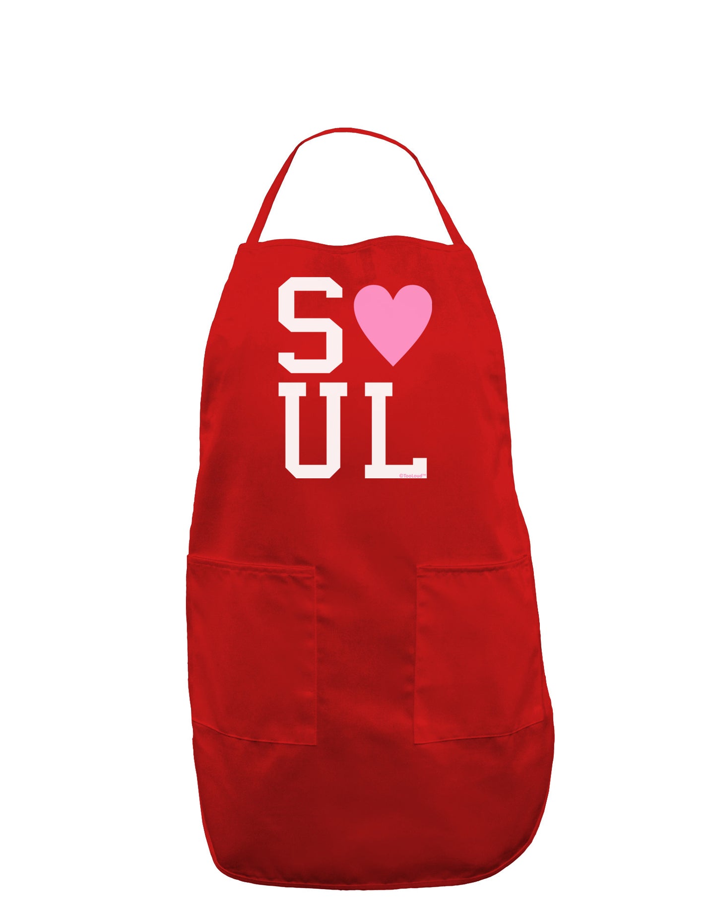 Matching Soulmate Design - Soul - Pink Dark Adult Apron by TooLoud-Bib Apron-TooLoud-Red-One-Size-Davson Sales