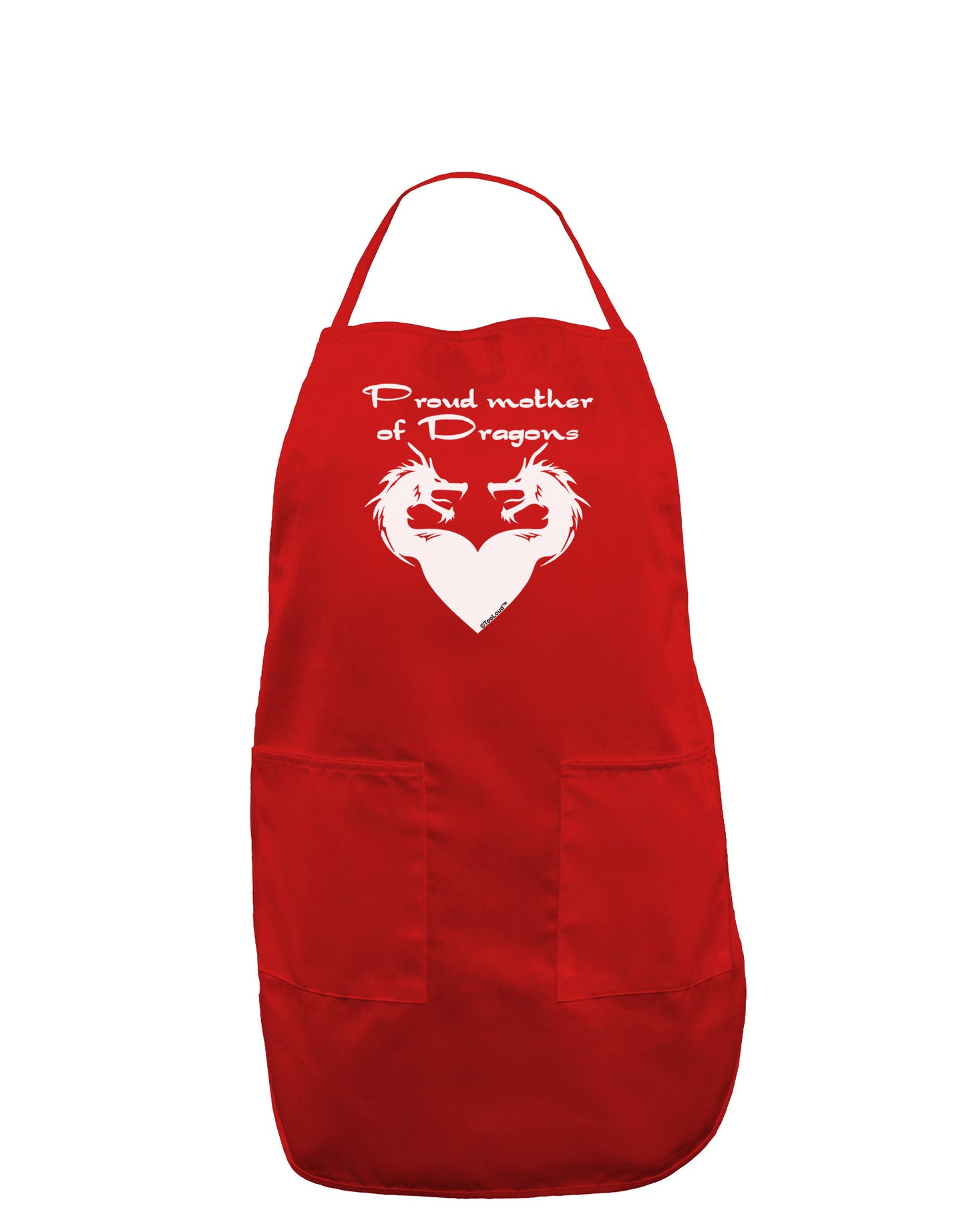 Proud Mother of Dragons Dark Adult Apron-Bib Apron-TooLoud-Red-One-Size-Davson Sales