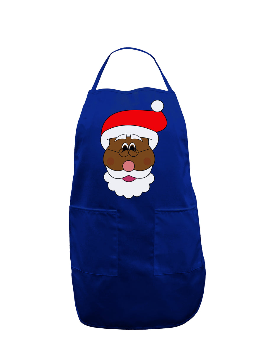 Black Santa Claus Face Christmas Dark Adult Apron-Bib Apron-TooLoud-Black-One-Size-Davson Sales
