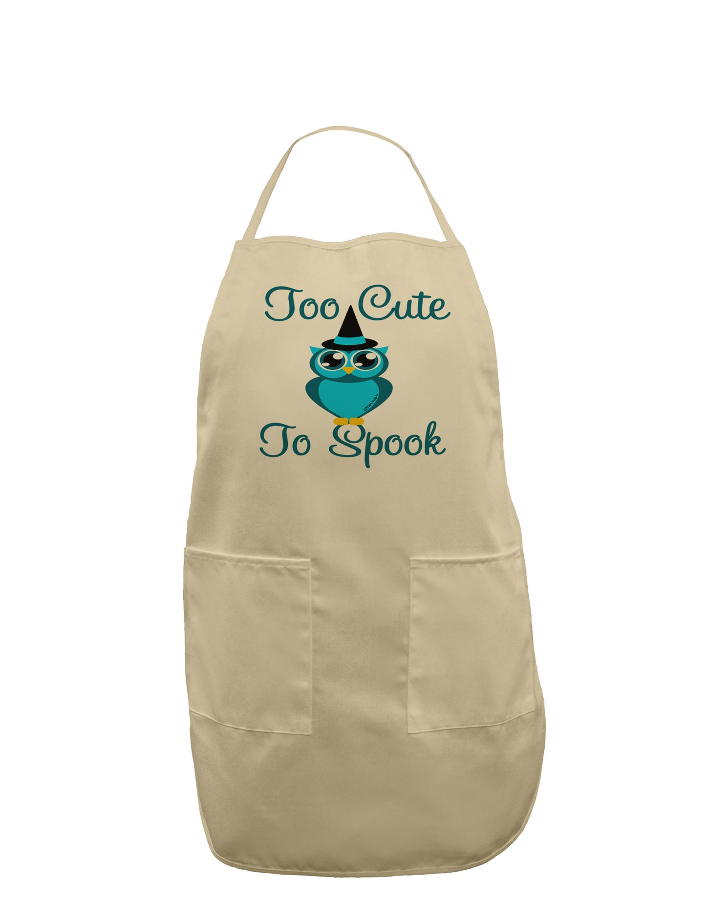 Owl Too Cute Blue Adult Apron-Bib Apron-TooLoud-Stone-One-Size-Davson Sales