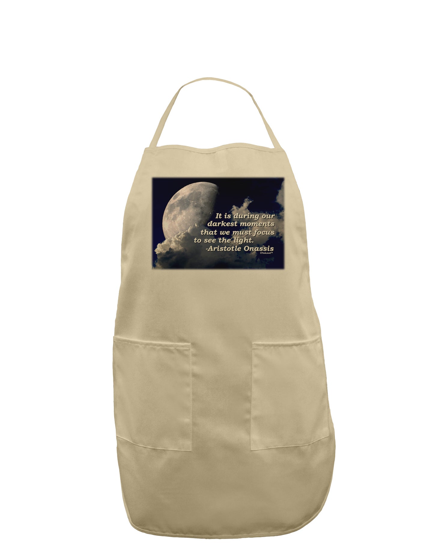 Our Darkest Moments Adult Apron-Bib Apron-TooLoud-Stone-One-Size-Davson Sales