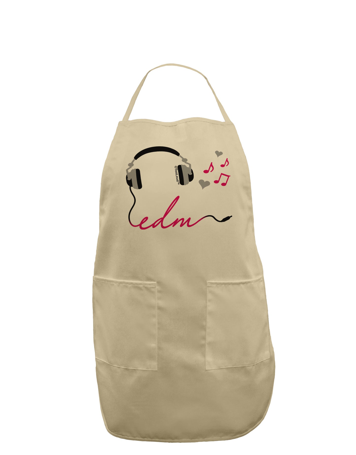 EDM Cord Pink Adult Apron-Bib Apron-TooLoud-Stone-One-Size-Davson Sales