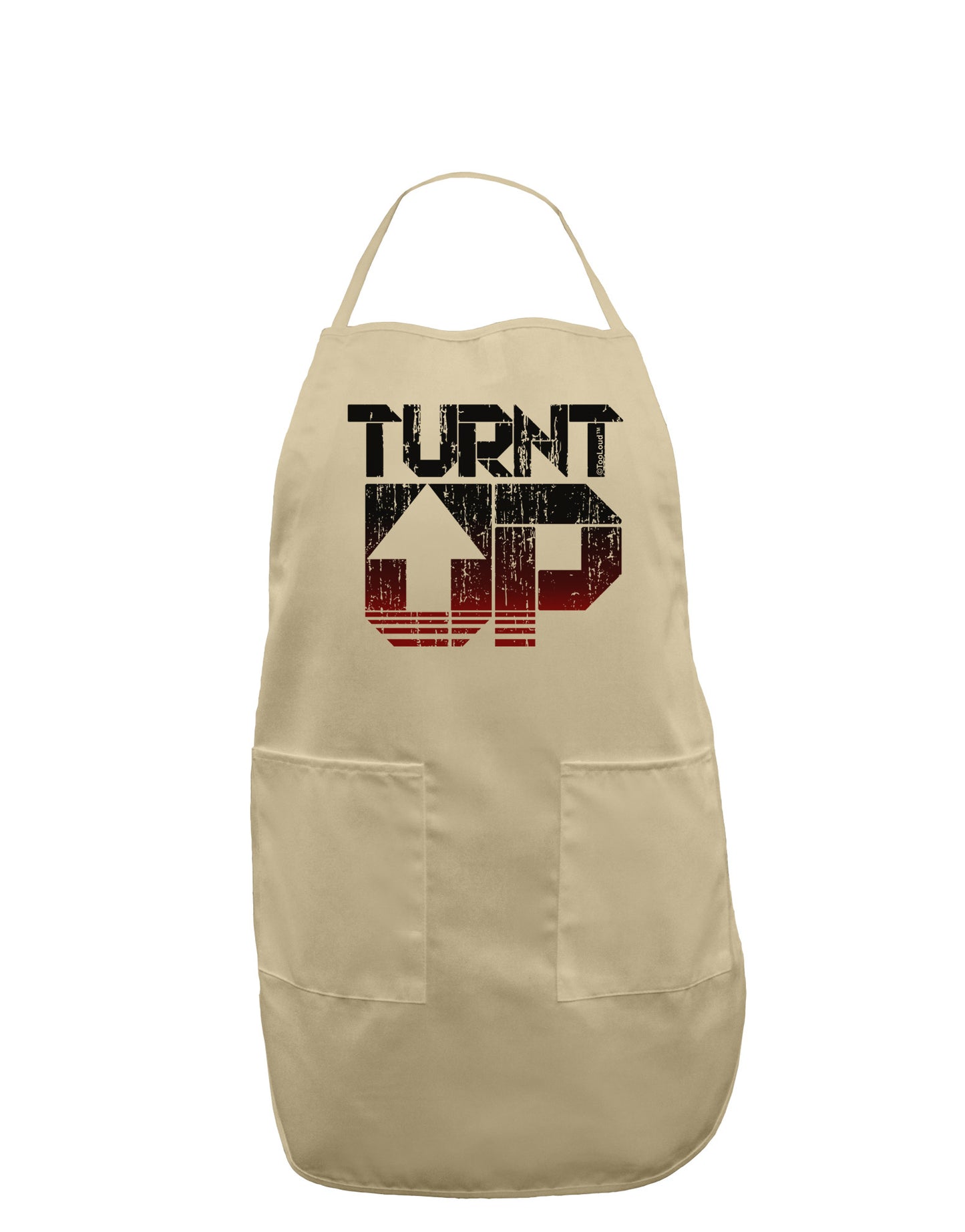 TooLoud Turnt Up Distressed Adult Apron-Bib Apron-TooLoud-Stone-One-Size-Davson Sales