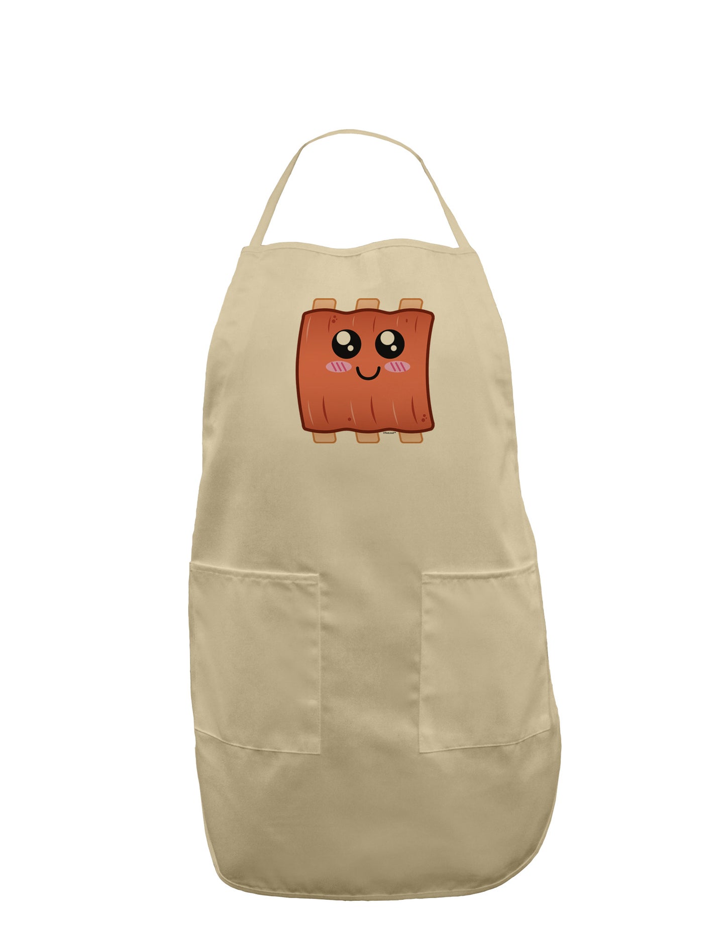 Cute Ribs Adult Apron-Bib Apron-TooLoud-Stone-One-Size-Davson Sales
