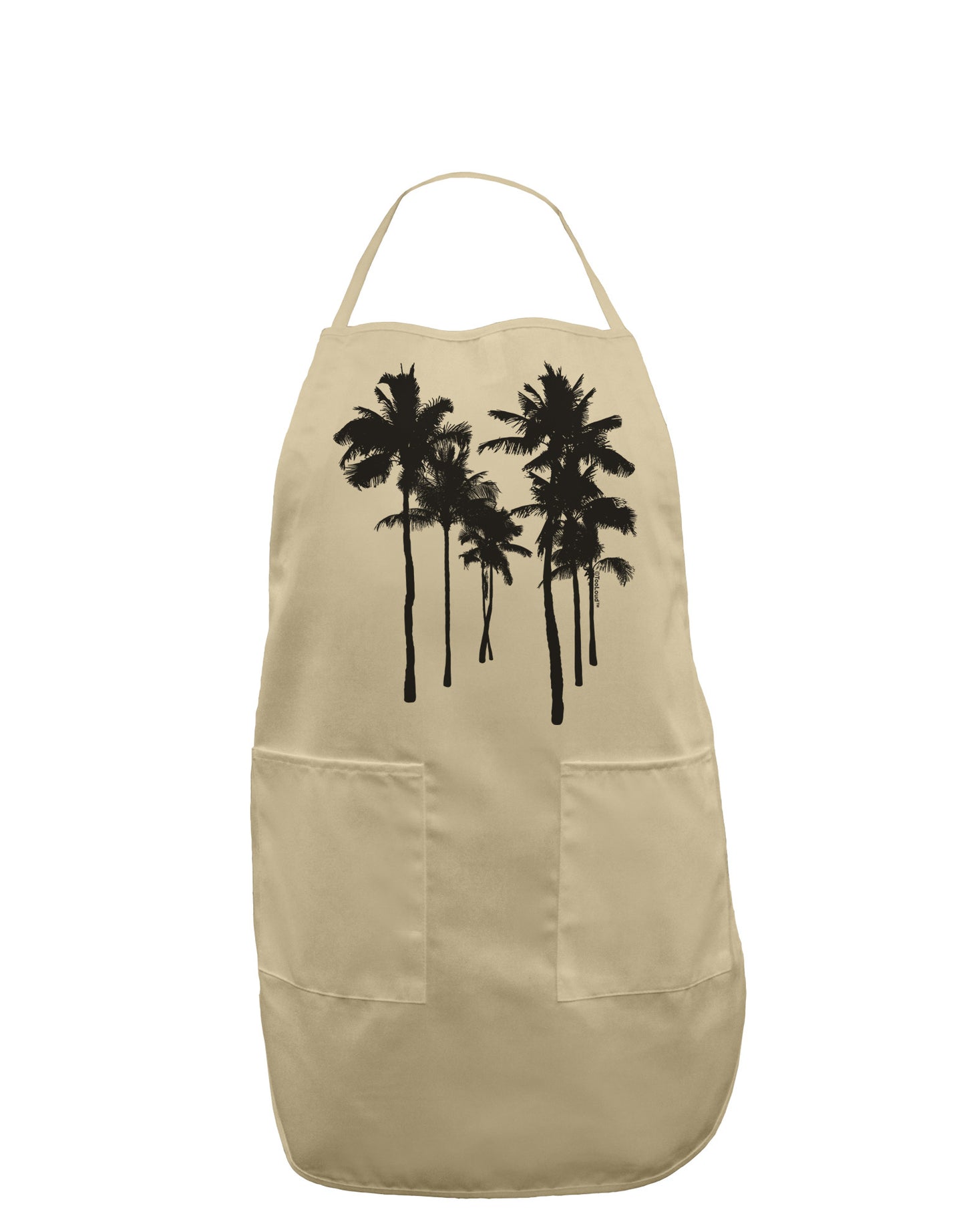 Palm Rows Silhouette Adult Apron-Bib Apron-TooLoud-Stone-One-Size-Davson Sales