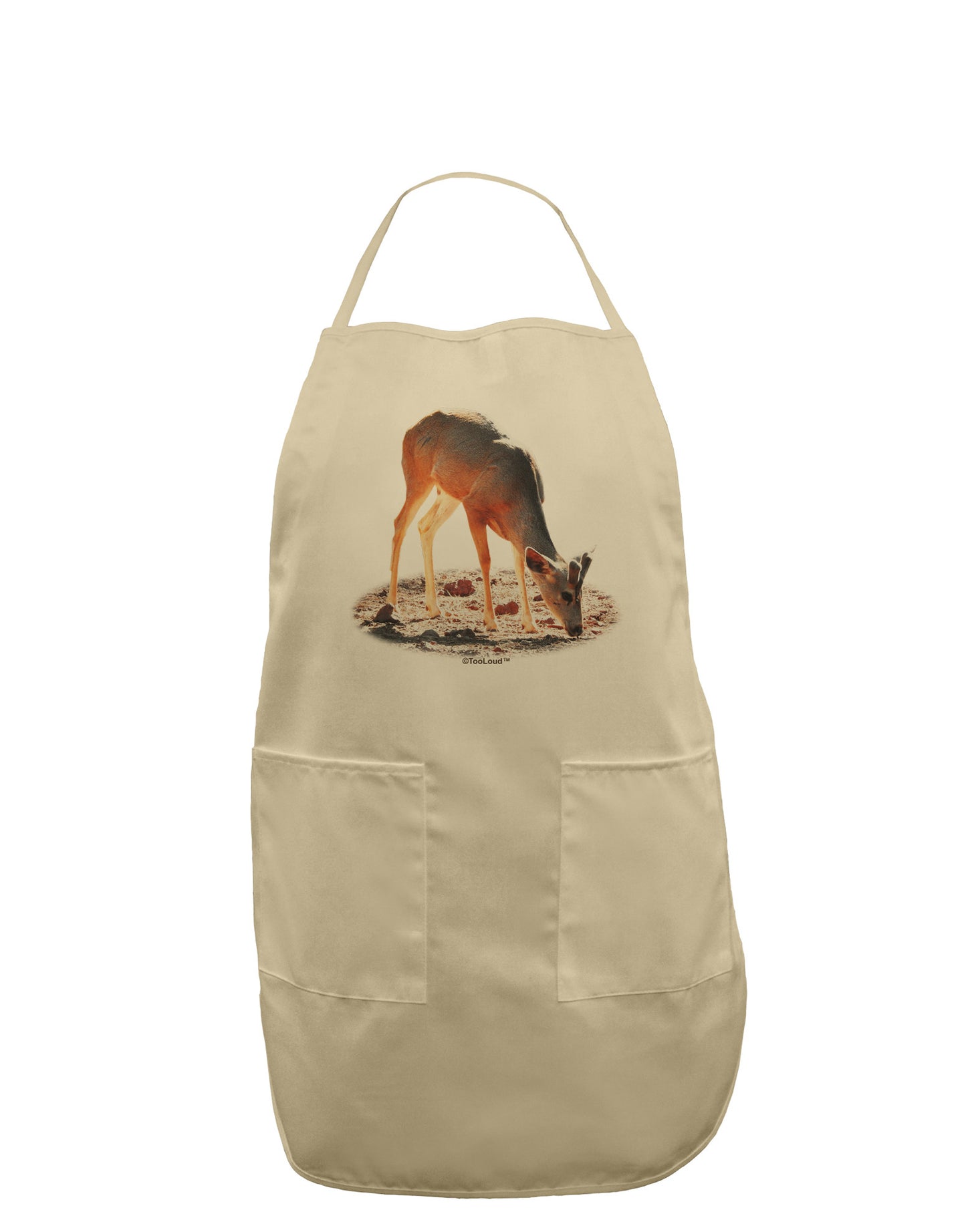 Little Buck Cutout Adult Apron-Bib Apron-TooLoud-Stone-One-Size-Davson Sales