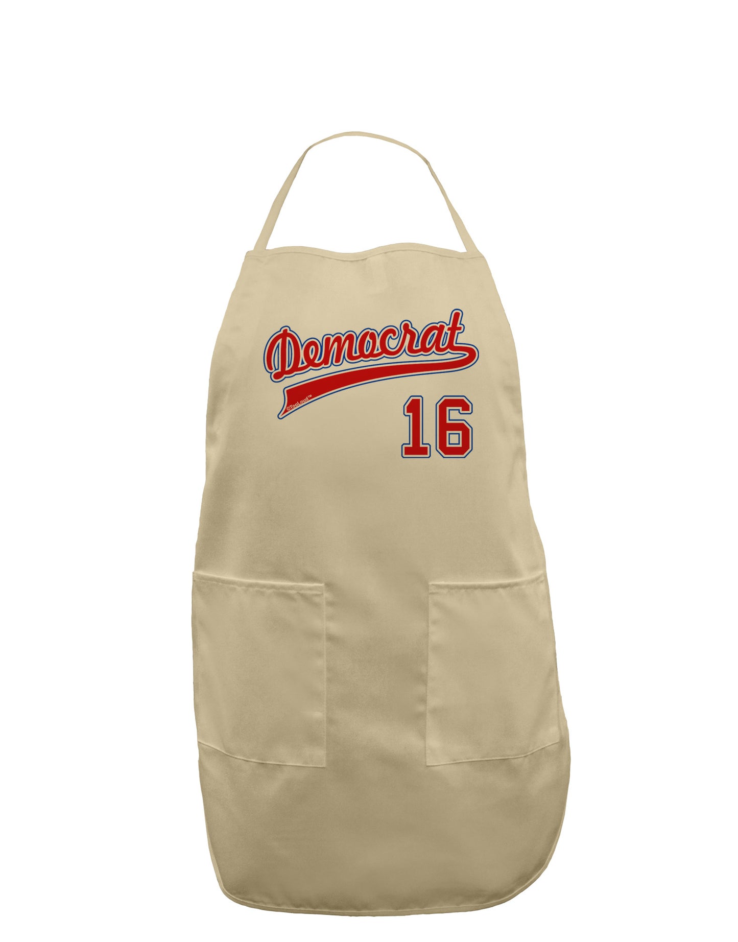 Democrat Jersey 16 Adult Apron-Bib Apron-TooLoud-Stone-One-Size-Davson Sales