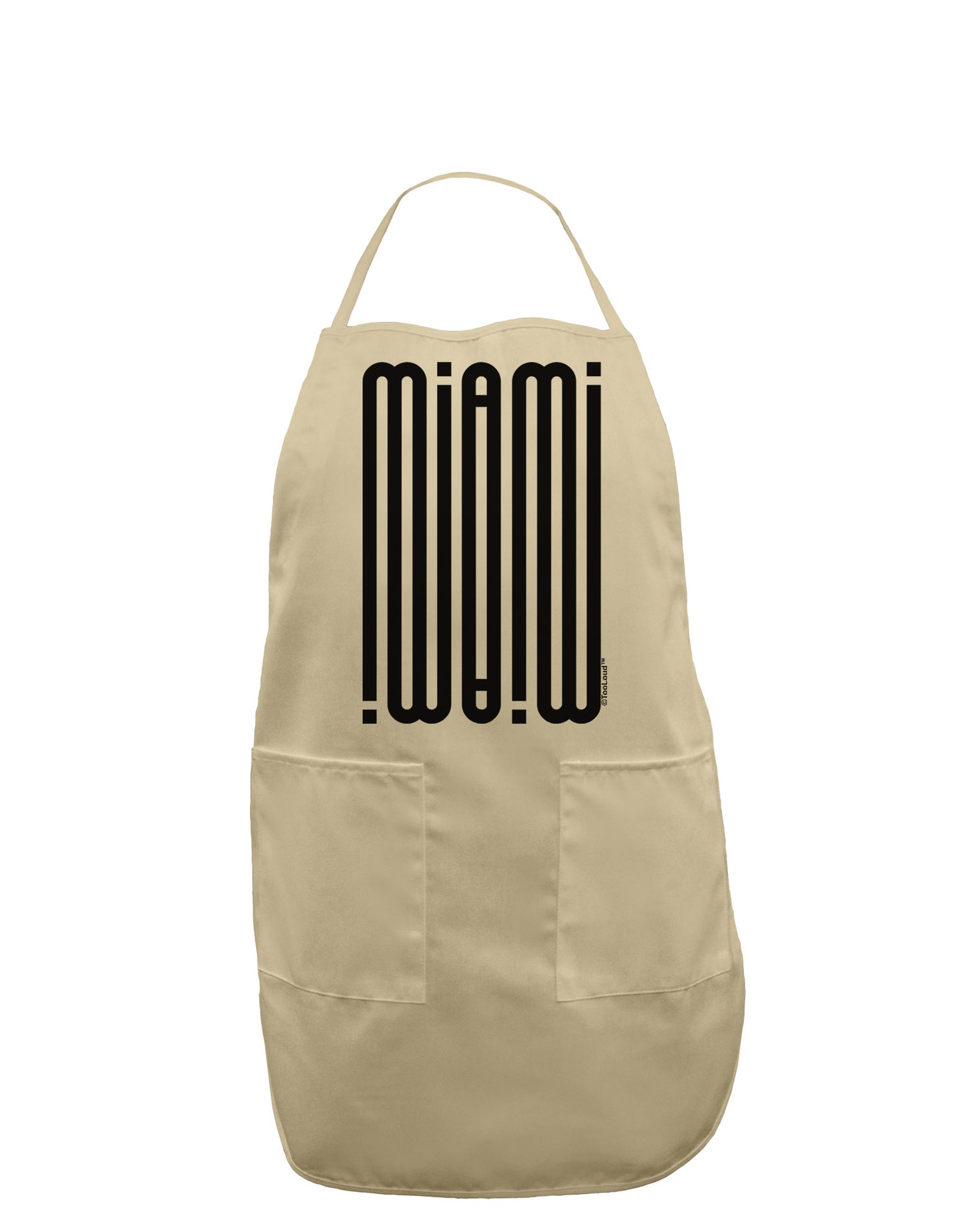 Miami Mirage Adult Apron-Bib Apron-TooLoud-Stone-One-Size-Davson Sales