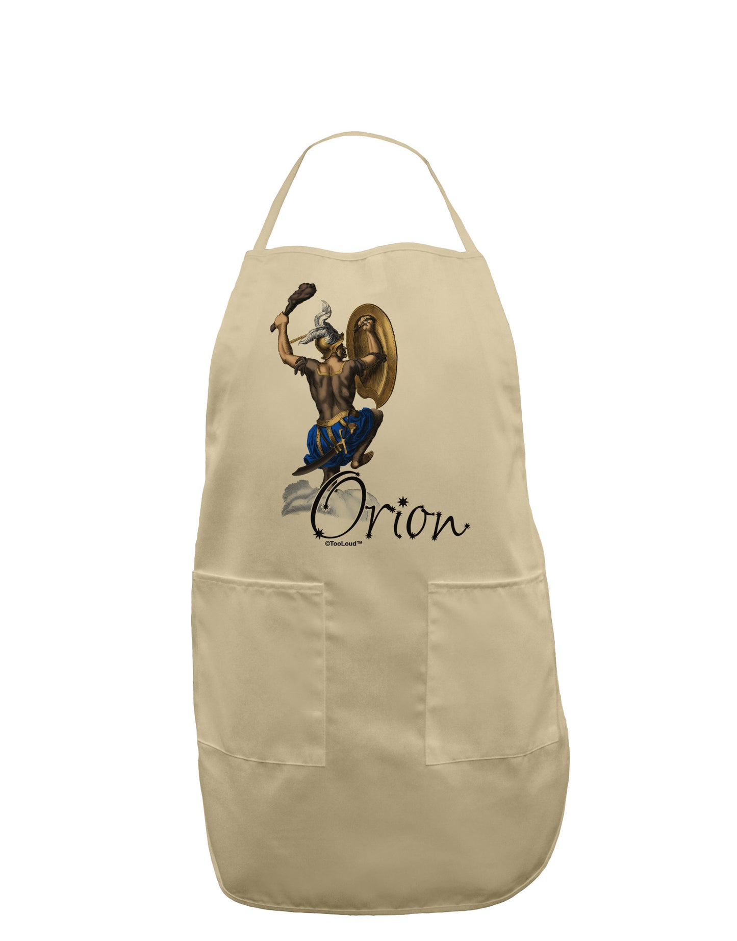 Orion Color Illustration Adult Apron-Bib Apron-TooLoud-Stone-One-Size-Davson Sales