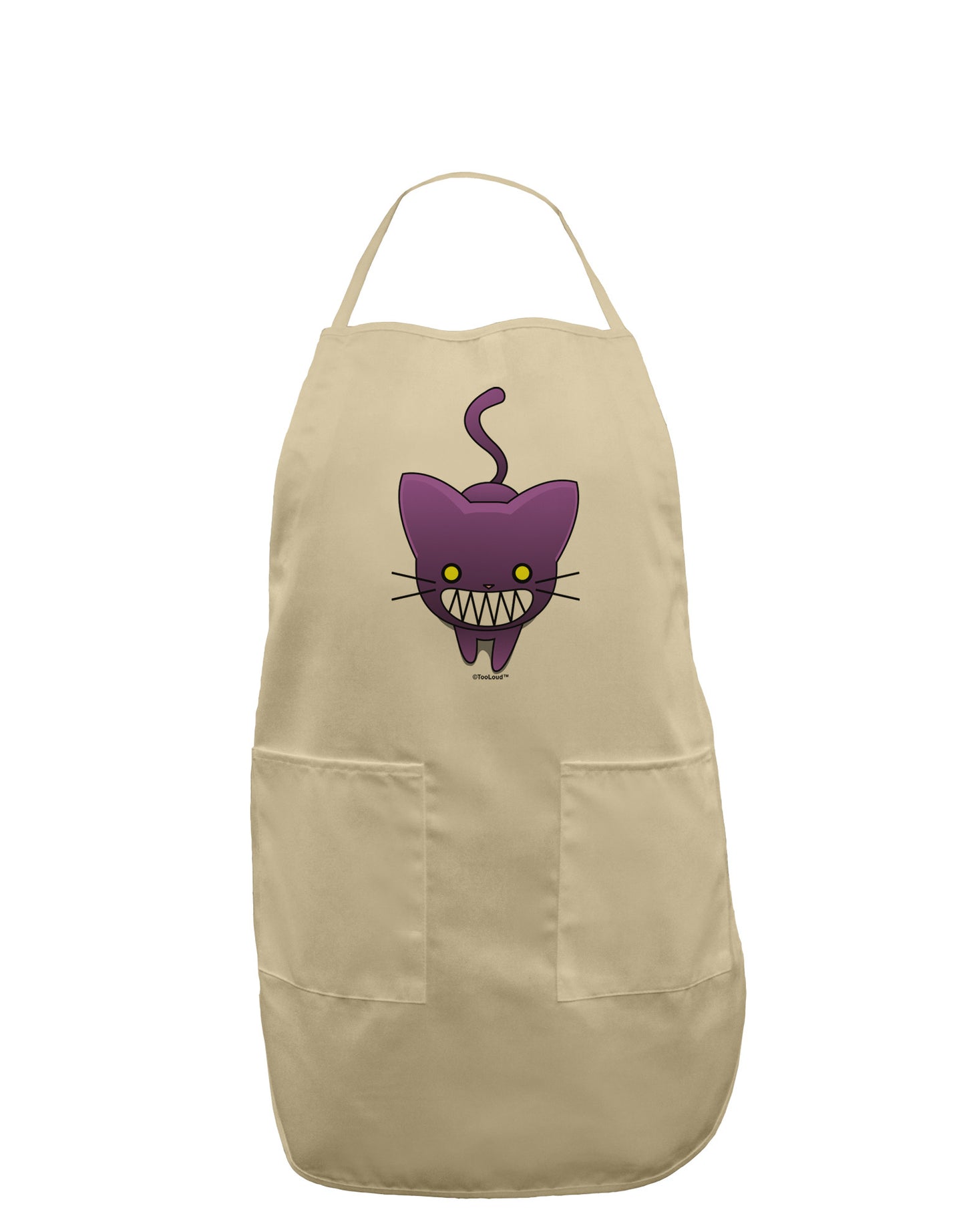 Evil Kitty Adult Apron-Bib Apron-TooLoud-Stone-One-Size-Davson Sales