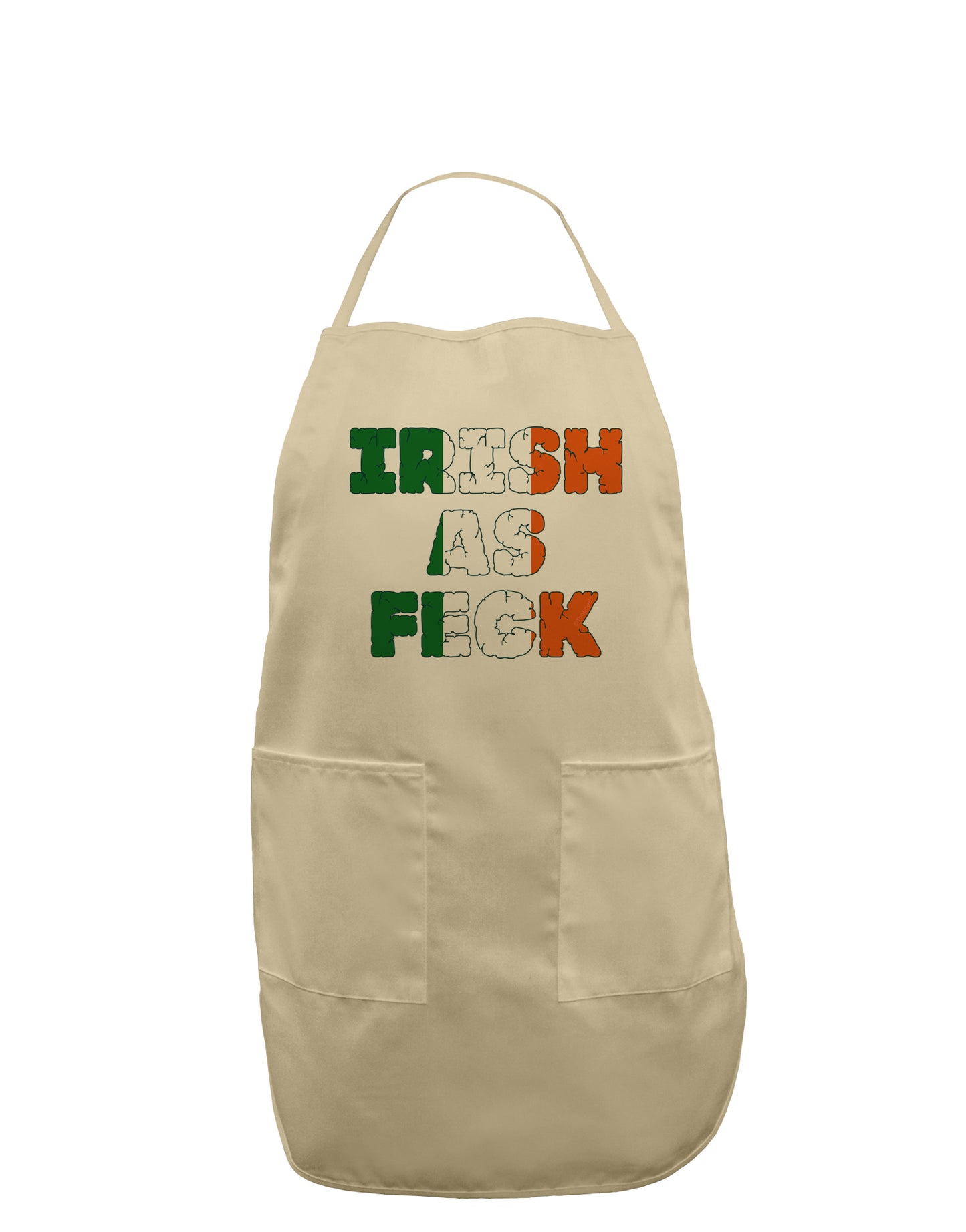 Irish As Feck Funny Adult Apron by TooLoud-Bib Apron-TooLoud-Stone-One-Size-Davson Sales