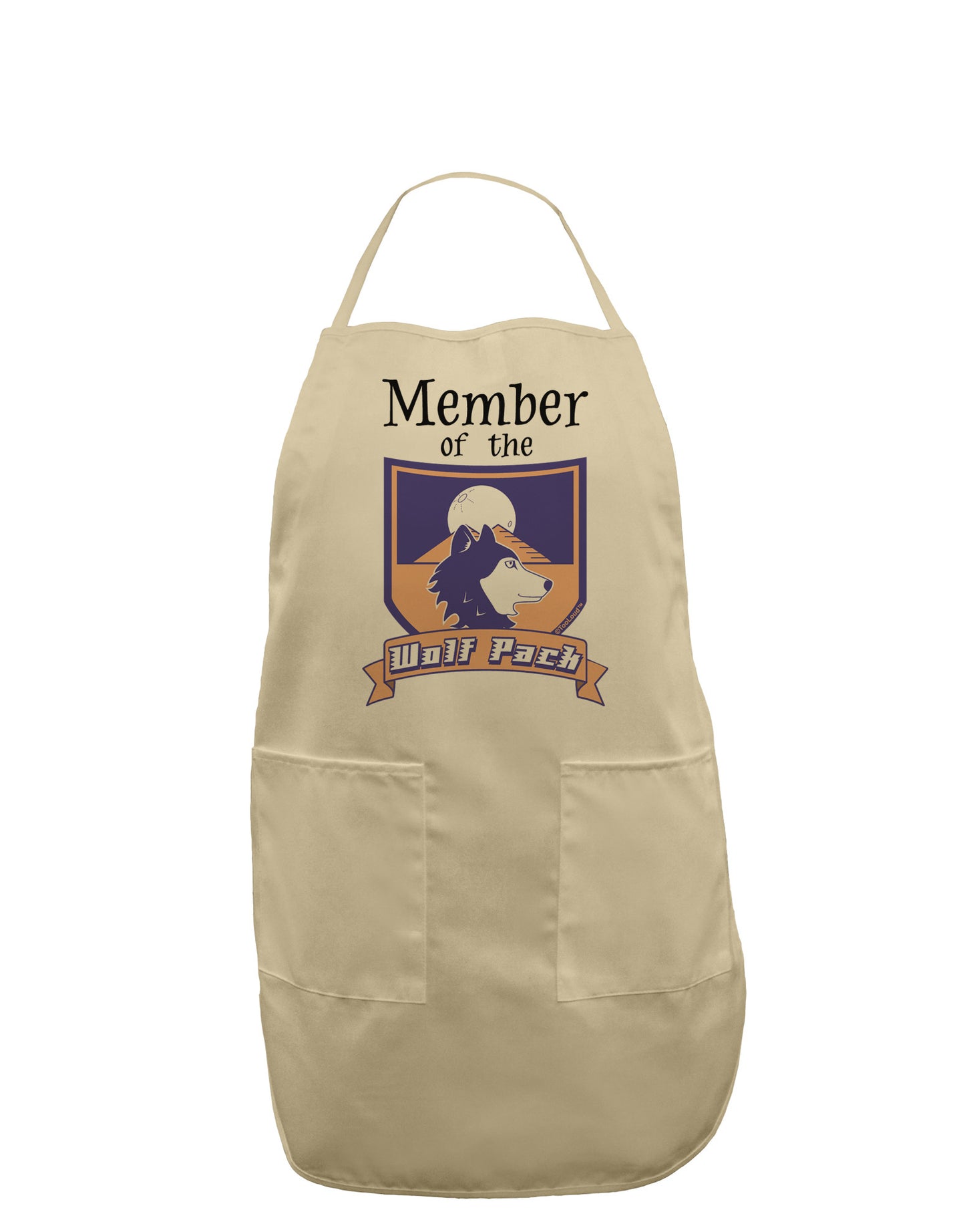 Member of the Wolf Pack Adult Apron-Bib Apron-TooLoud-Stone-One-Size-Davson Sales