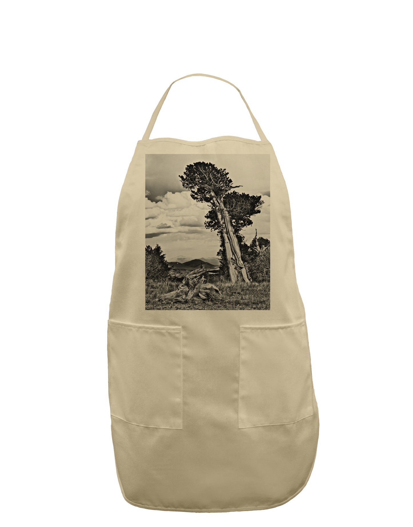 Colorado Landscape Monochrome Adult Apron-Bib Apron-TooLoud-Stone-One-Size-Davson Sales