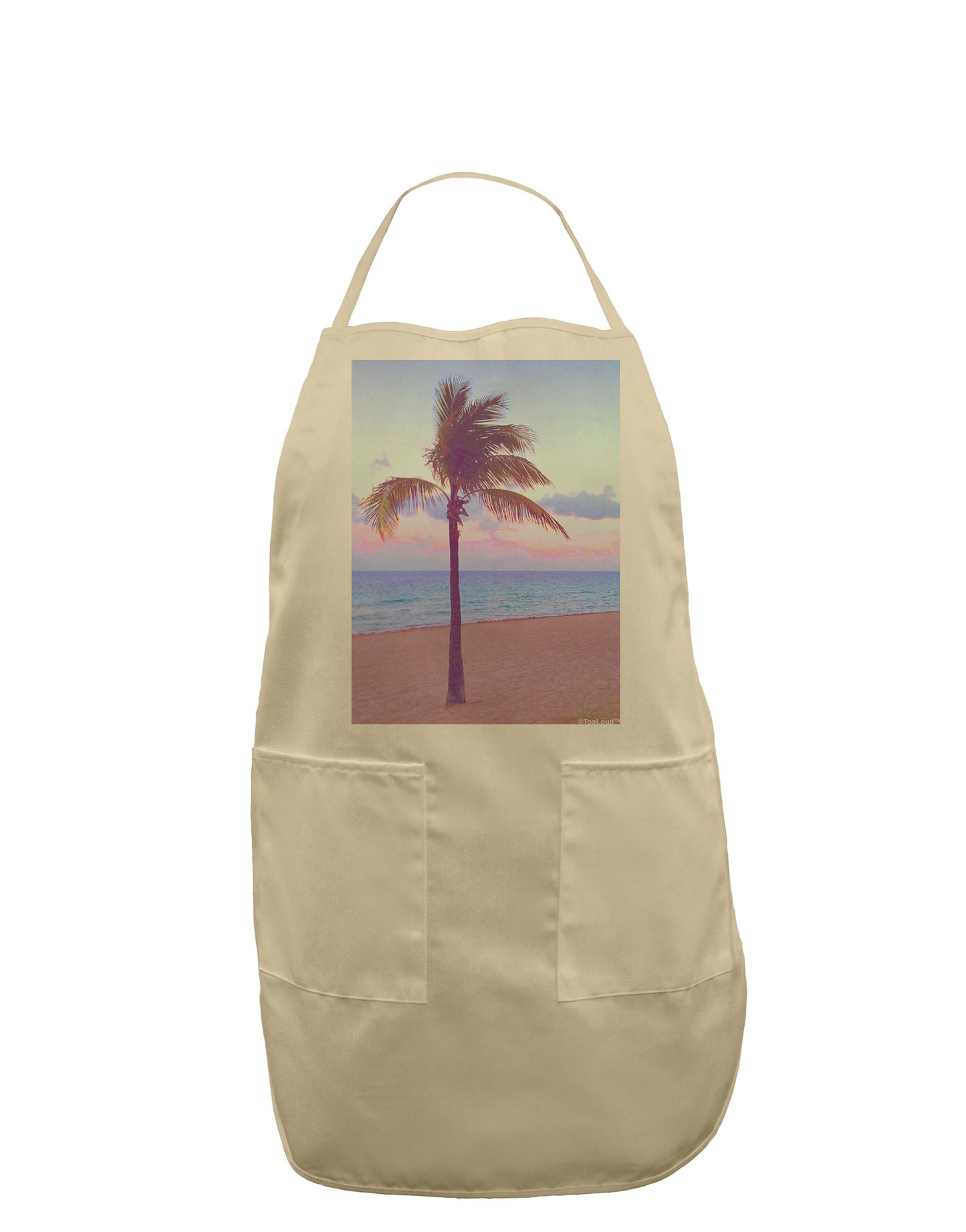 Palm Tree Beach Filter Adult Apron-Bib Apron-TooLoud-Stone-One-Size-Davson Sales