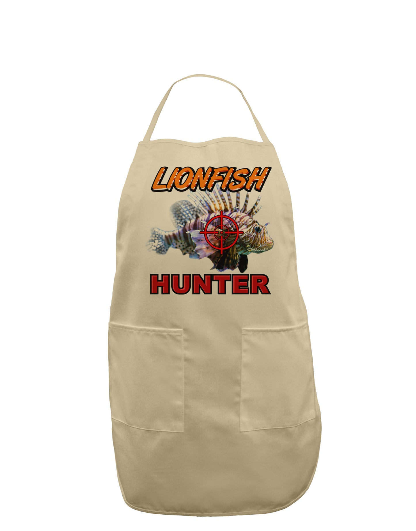 Lionfish Hunter Adult Apron-Bib Apron-TooLoud-Stone-One-Size-Davson Sales