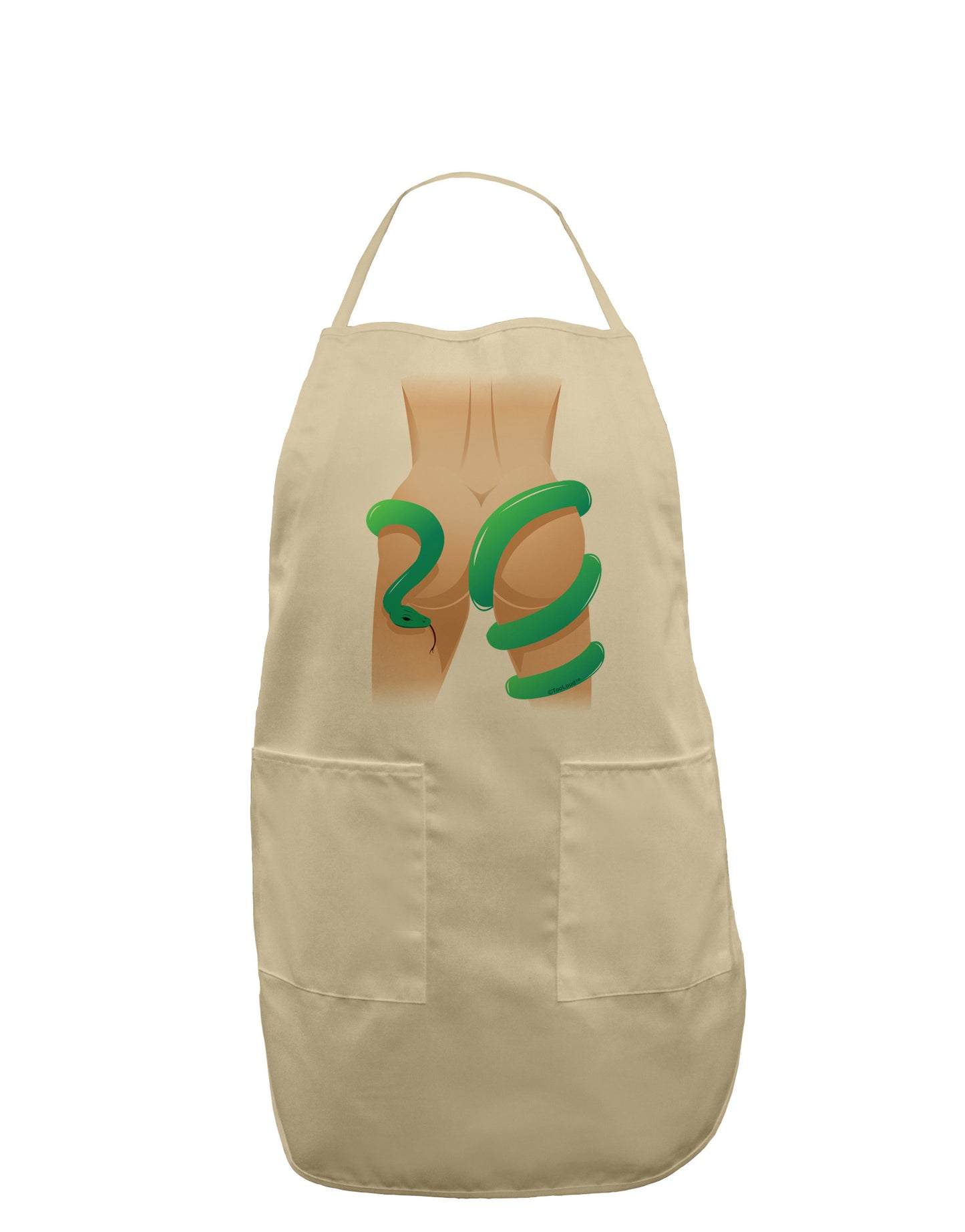 Lady Anaconda Design Medium Adult Apron-Bib Apron-TooLoud-Stone-One-Size-Davson Sales