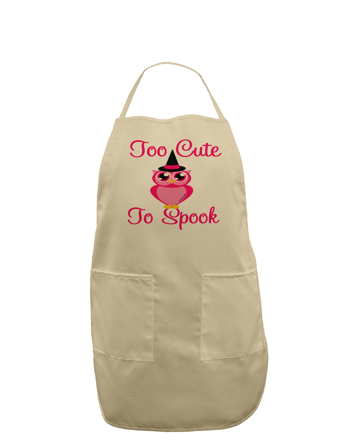 Owl Too Cute Pink Adult Apron-Bib Apron-TooLoud-Stone-One-Size-Davson Sales