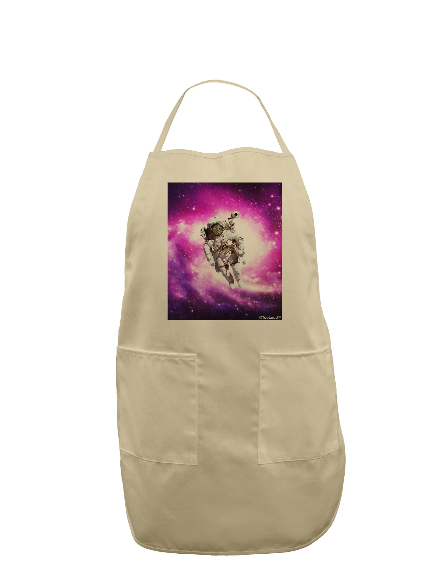 Astronaut Cat Adult Apron-Bib Apron-TooLoud-Stone-One-Size-Davson Sales