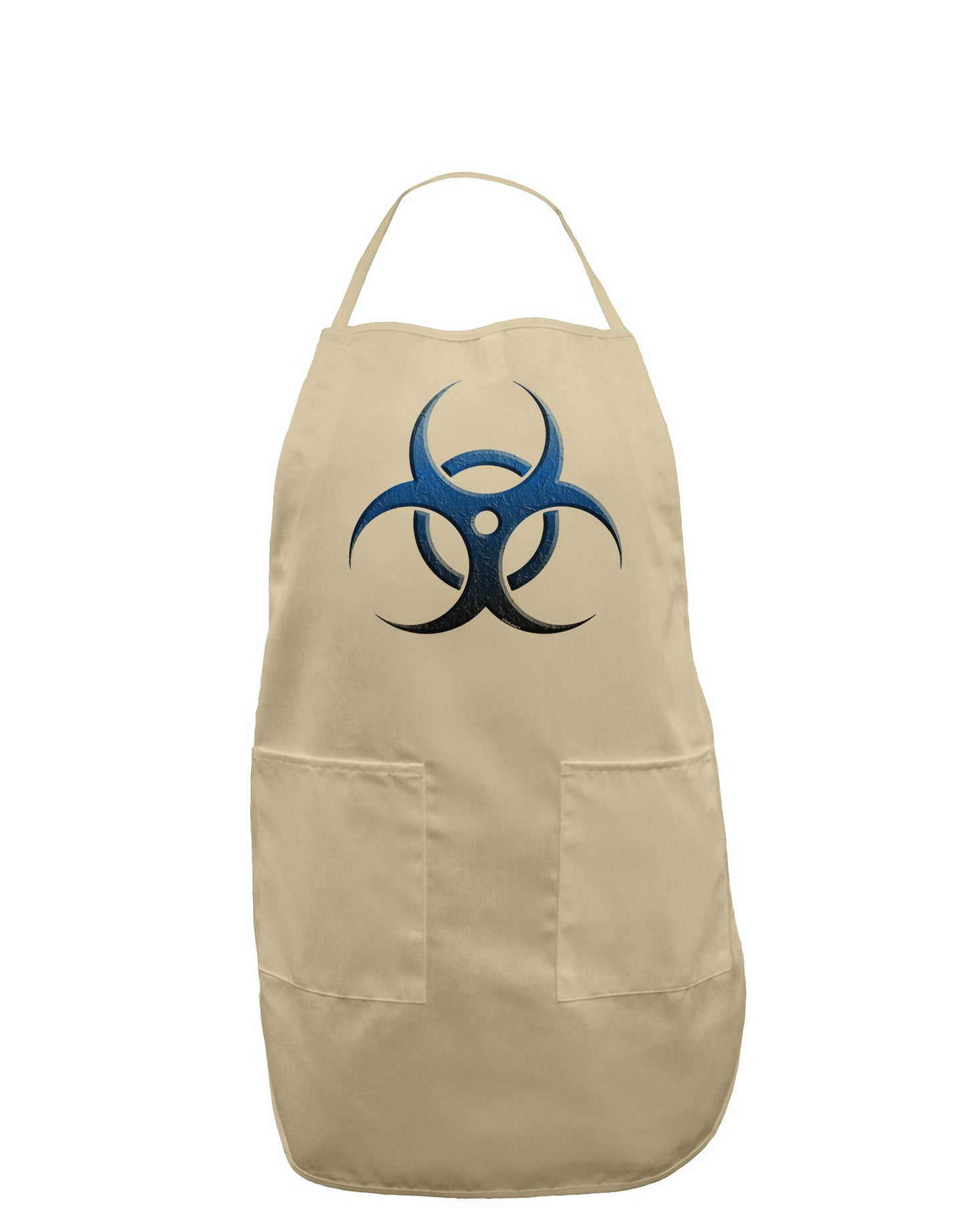 Biohazard Symbol Blue Stone - Apocalypse Adult Apron-Bib Apron-TooLoud-Stone-One-Size-Davson Sales