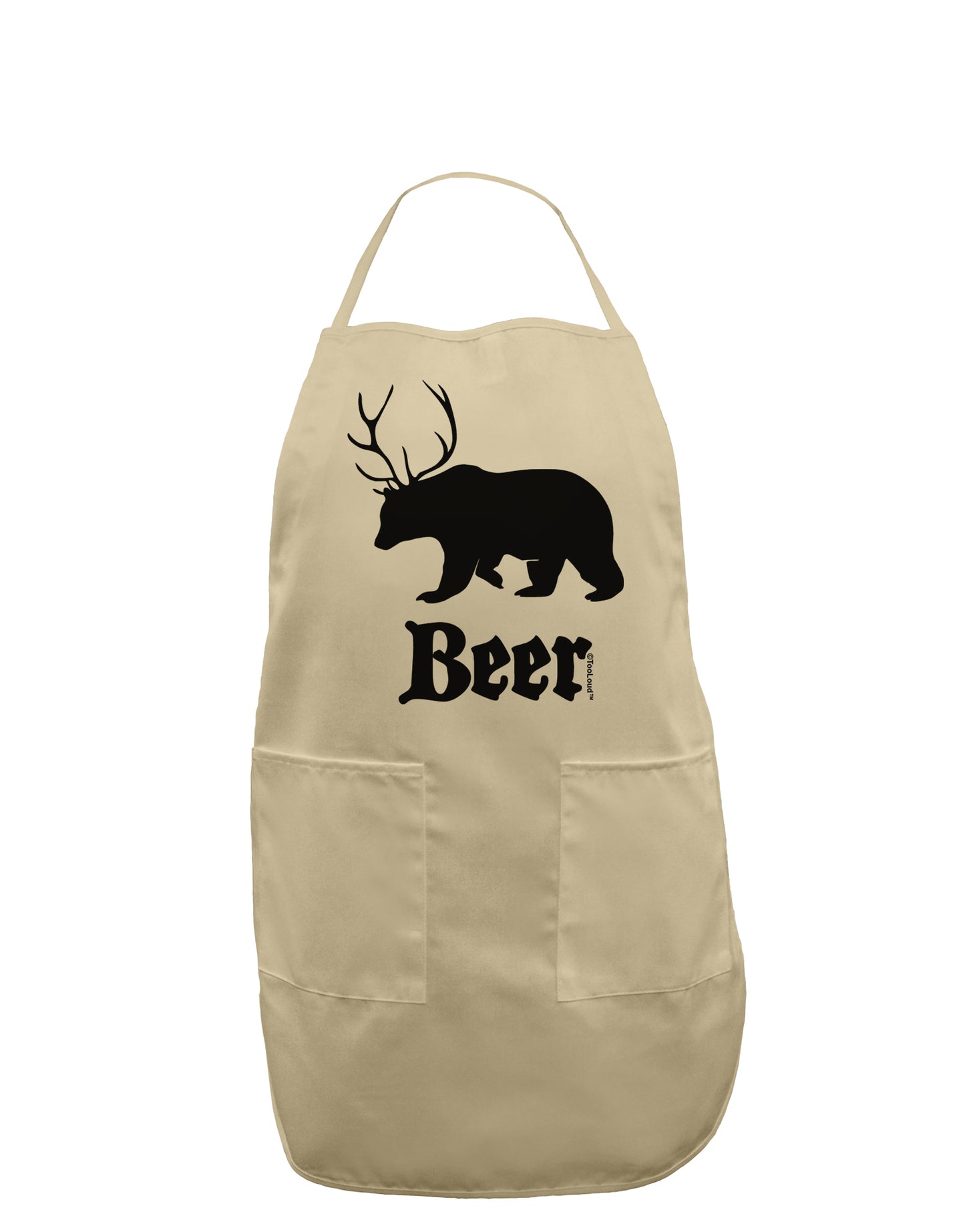 Beer Animal Adult Apron-Bib Apron-TooLoud-Stone-One-Size-Davson Sales