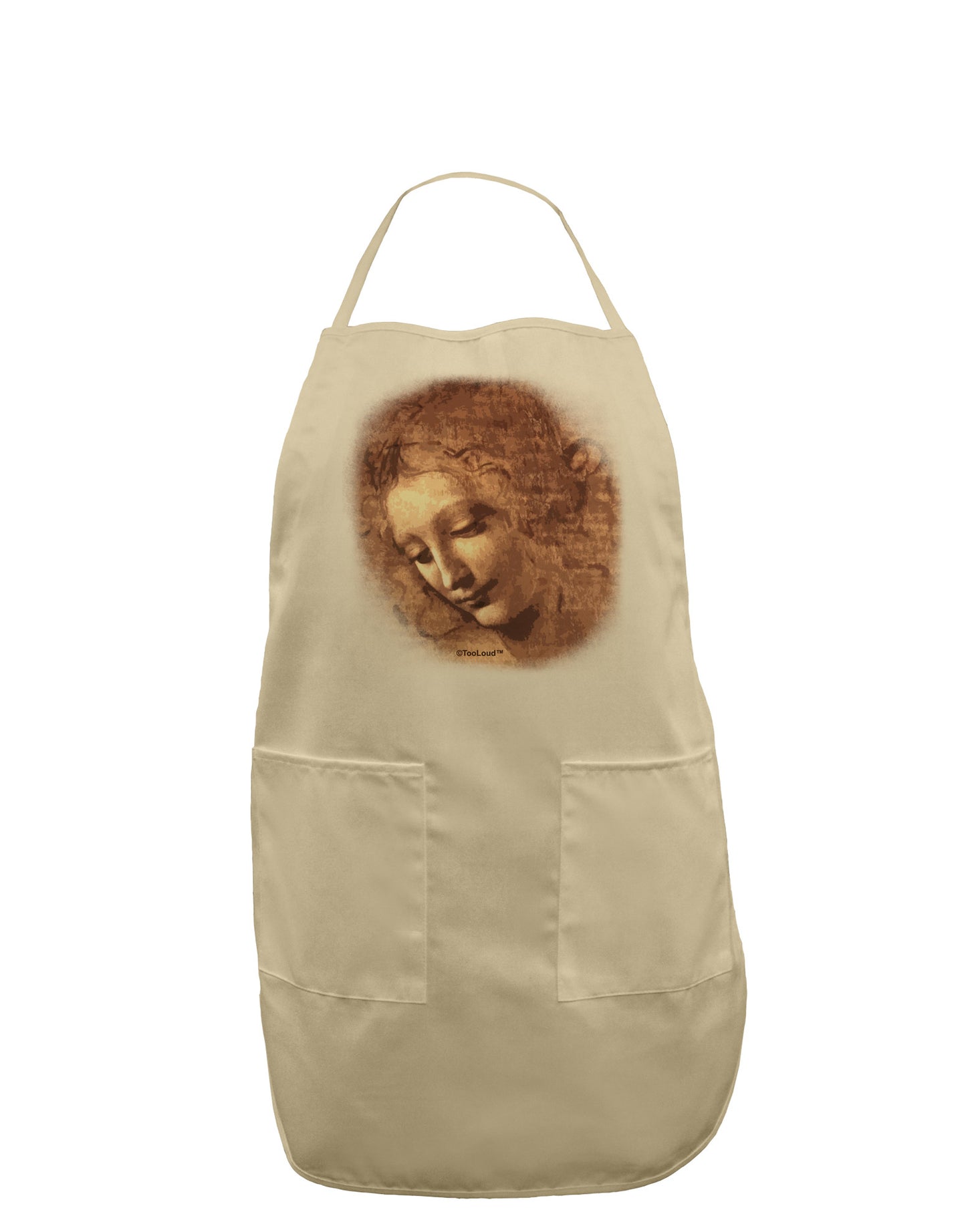 Lady With Disheveled Hair Adult Apron-Bib Apron-TooLoud-Stone-One-Size-Davson Sales