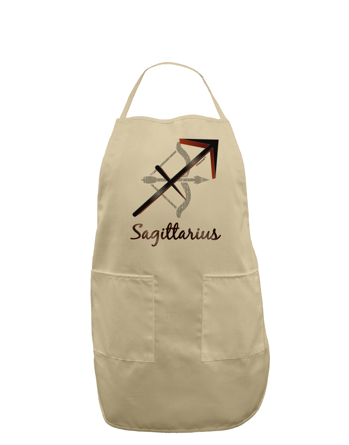 Sagittarius Symbol Adult Apron-Bib Apron-TooLoud-Stone-One-Size-Davson Sales