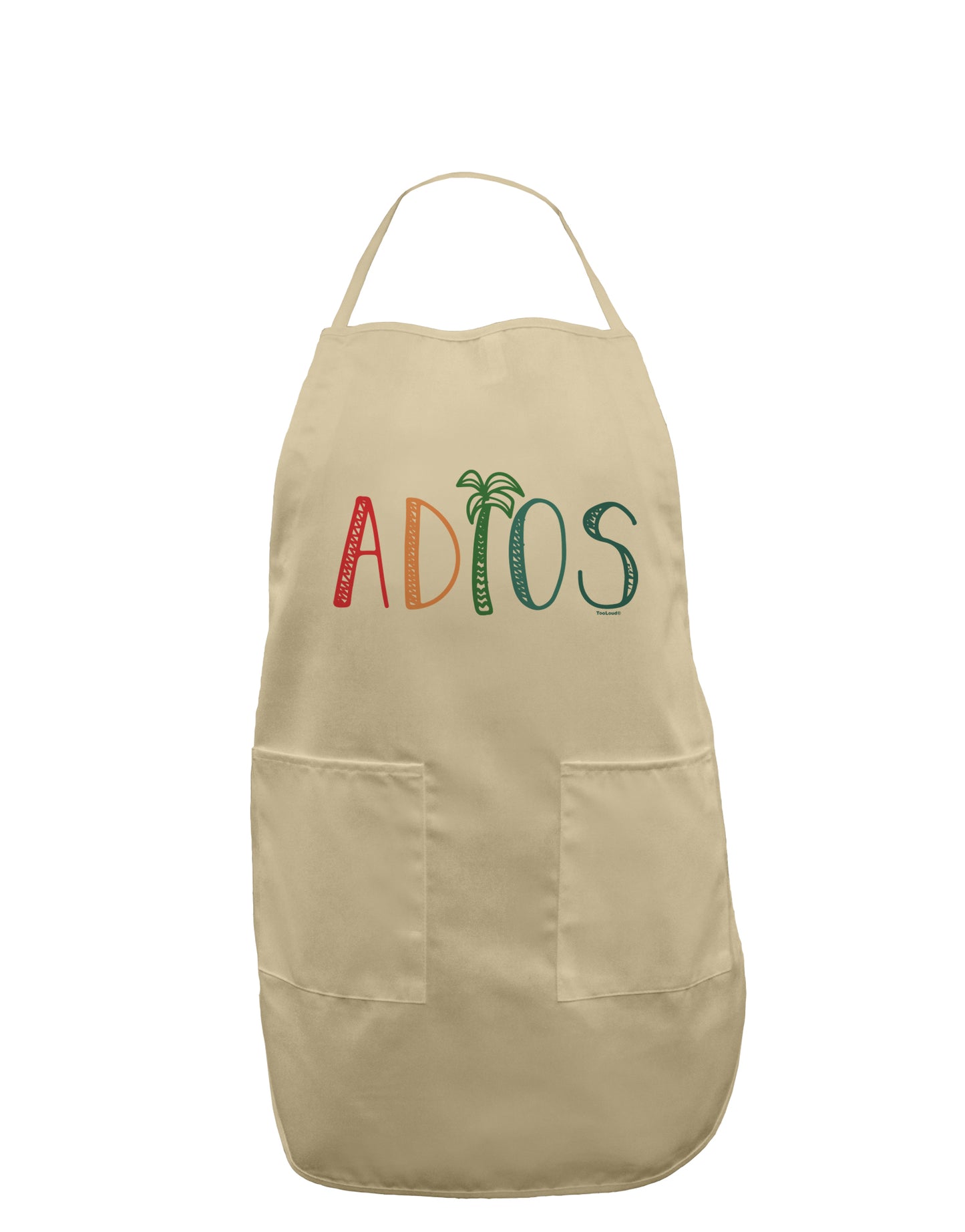 Adios Adult Apron-Bib Apron-TooLoud-Stone-One-Size-Davson Sales