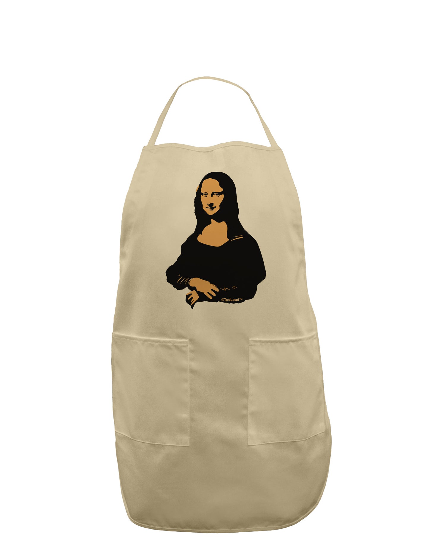 Mona Cutout Adult Apron-Bib Apron-TooLoud-Stone-One-Size-Davson Sales