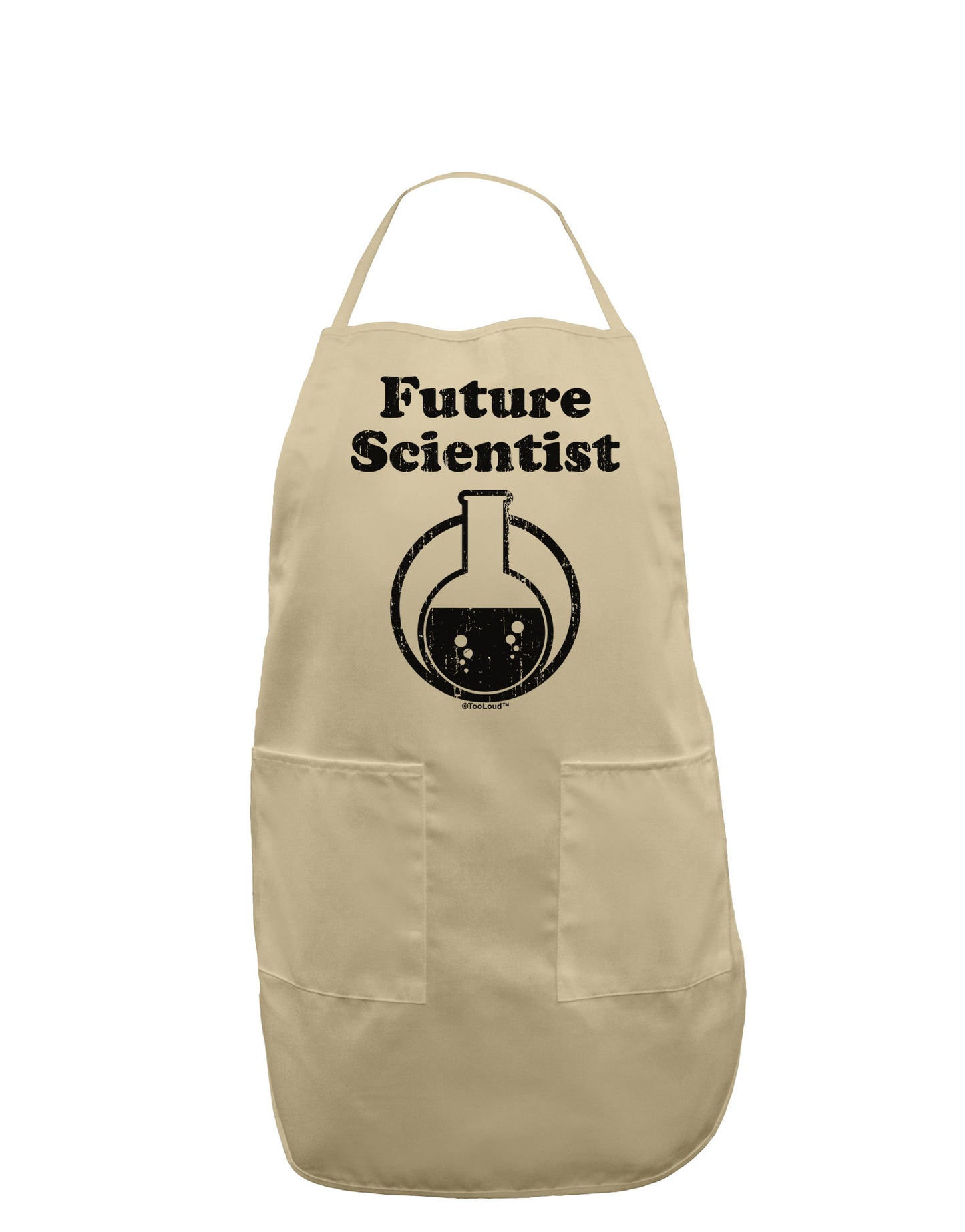 Future Scientist Distressed Adult Apron-Bib Apron-TooLoud-Stone-One-Size-Davson Sales
