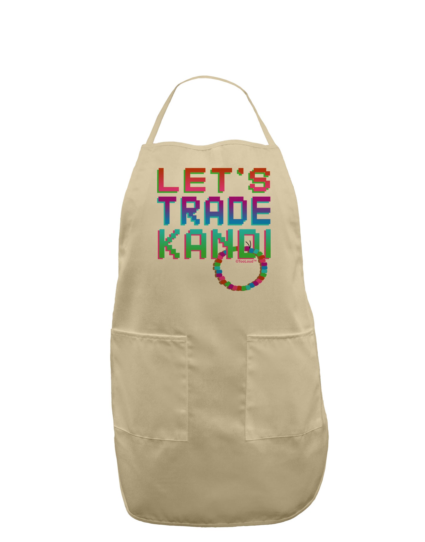 Let's Trade Kandi Adult Apron-Bib Apron-TooLoud-Stone-One-Size-Davson Sales