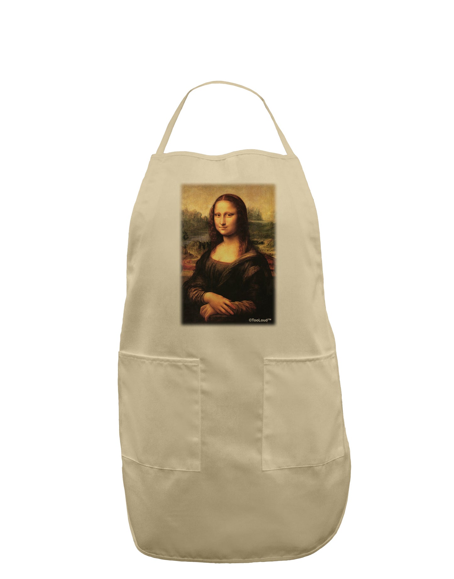 Mona Painting Adult Apron-Bib Apron-TooLoud-Stone-One-Size-Davson Sales