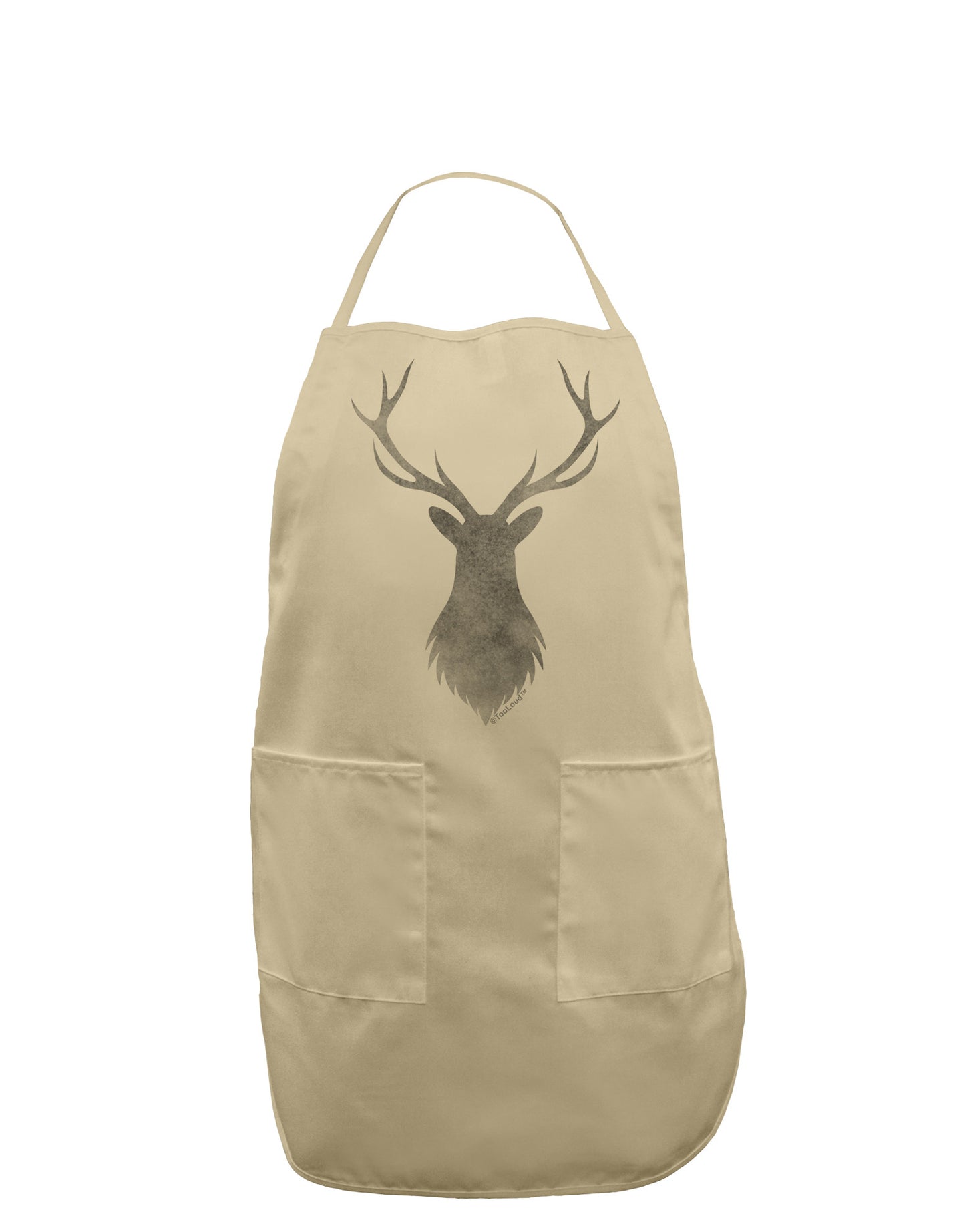 Majestic Stag Distressed Adult Apron-Bib Apron-TooLoud-Stone-One-Size-Davson Sales