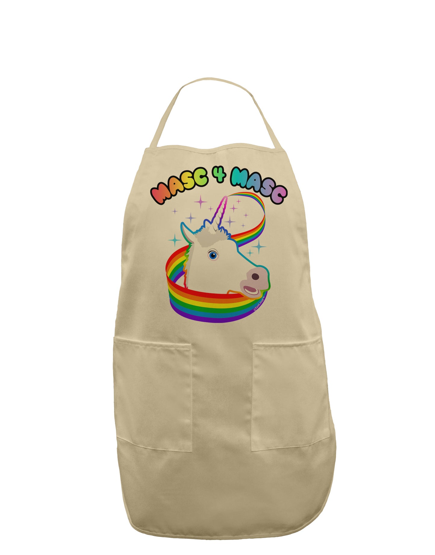 Masc 4 Masc Pranciful Unicorn Adult Apron-Bib Apron-TooLoud-Stone-One-Size-Davson Sales