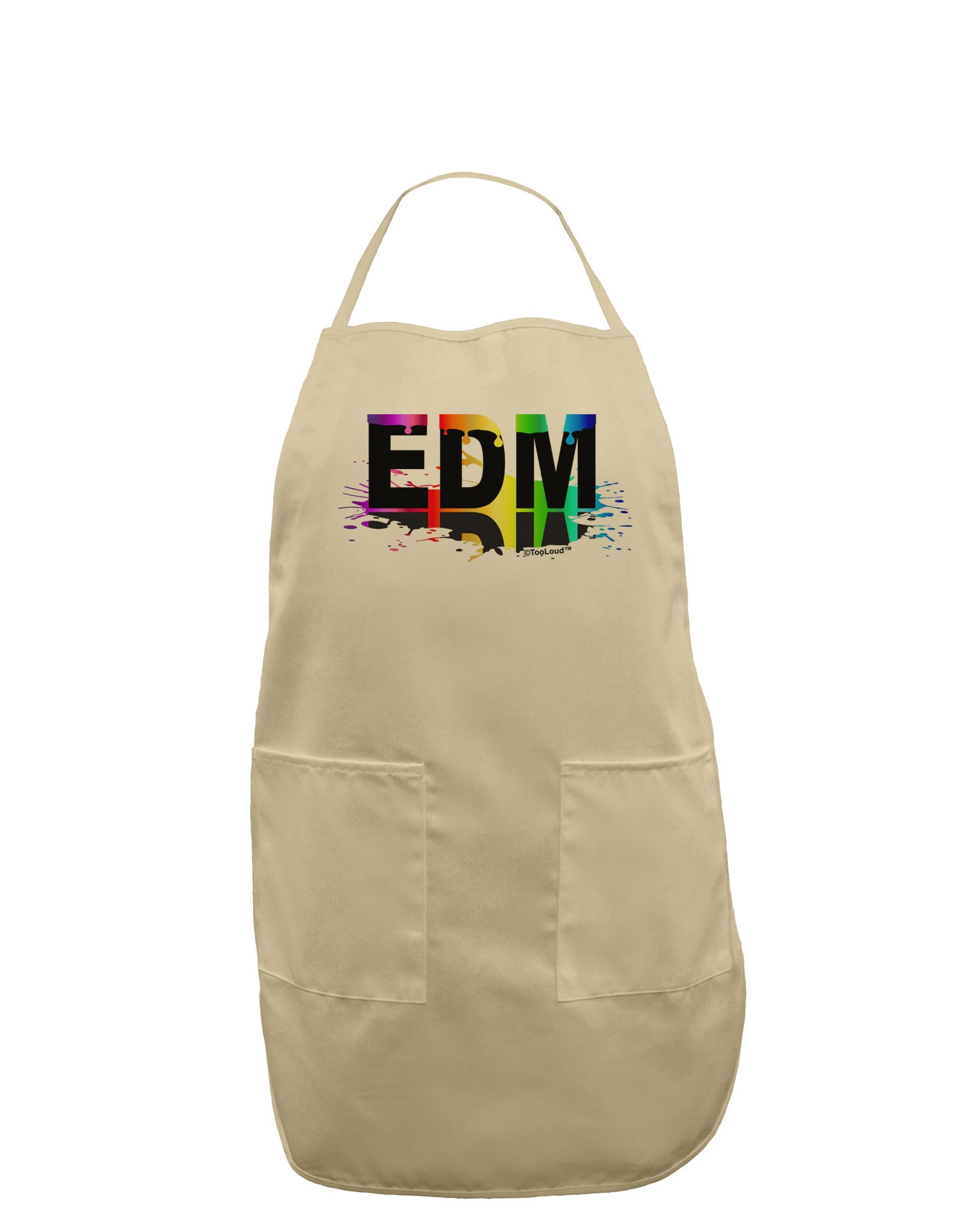 Paint EDM Adult Apron-Bib Apron-TooLoud-Stone-One-Size-Davson Sales