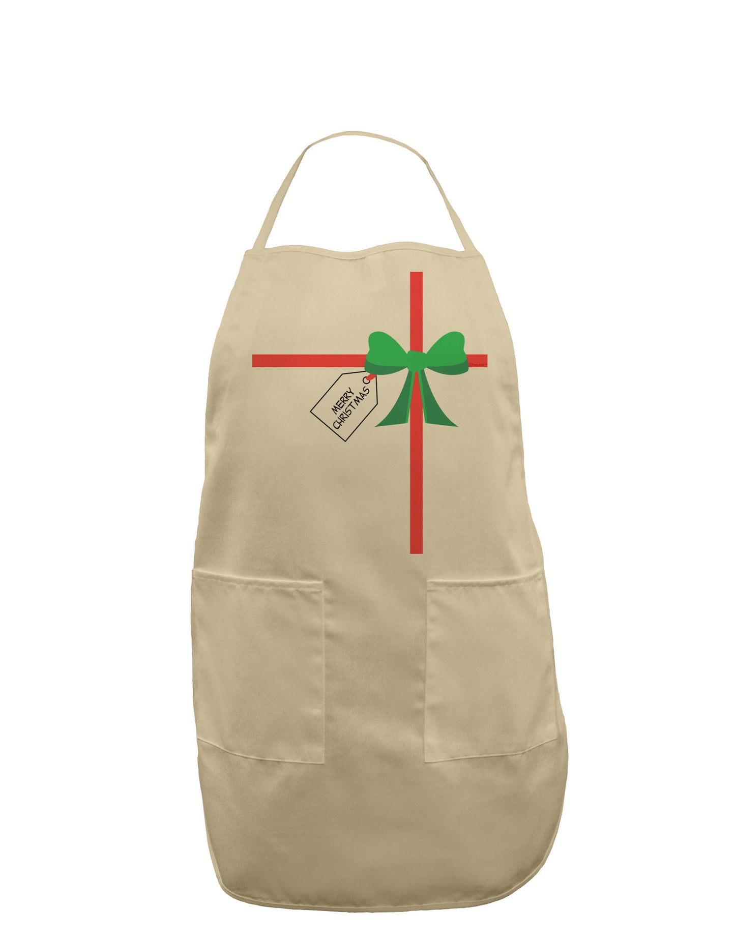 Merry Christmas Present Gift Adult Apron-Bib Apron-TooLoud-Stone-One-Size-Davson Sales