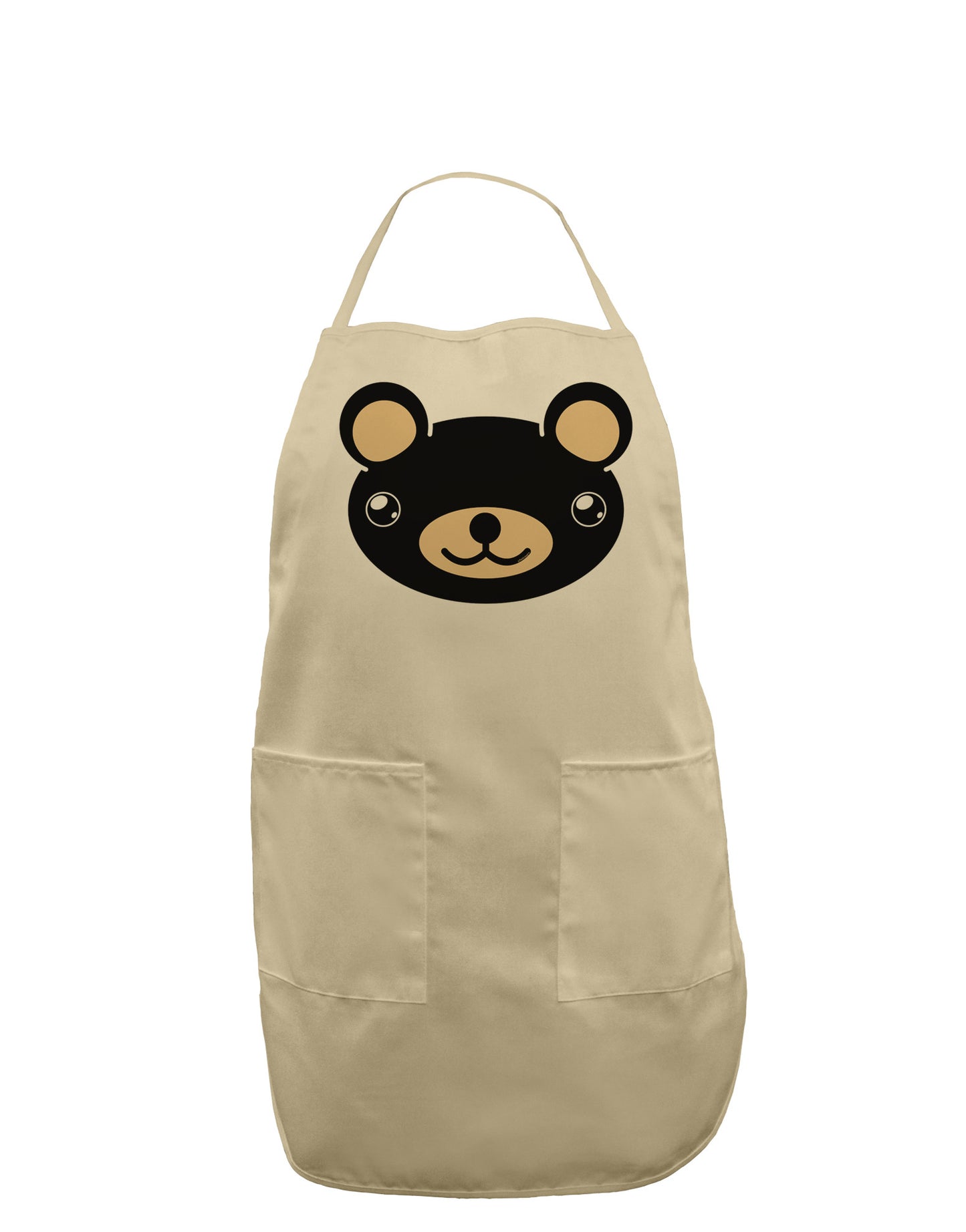 Kyu-T Head - Night Beartholomew Teddy Bear Adult Apron-Bib Apron-TooLoud-Stone-One-Size-Davson Sales