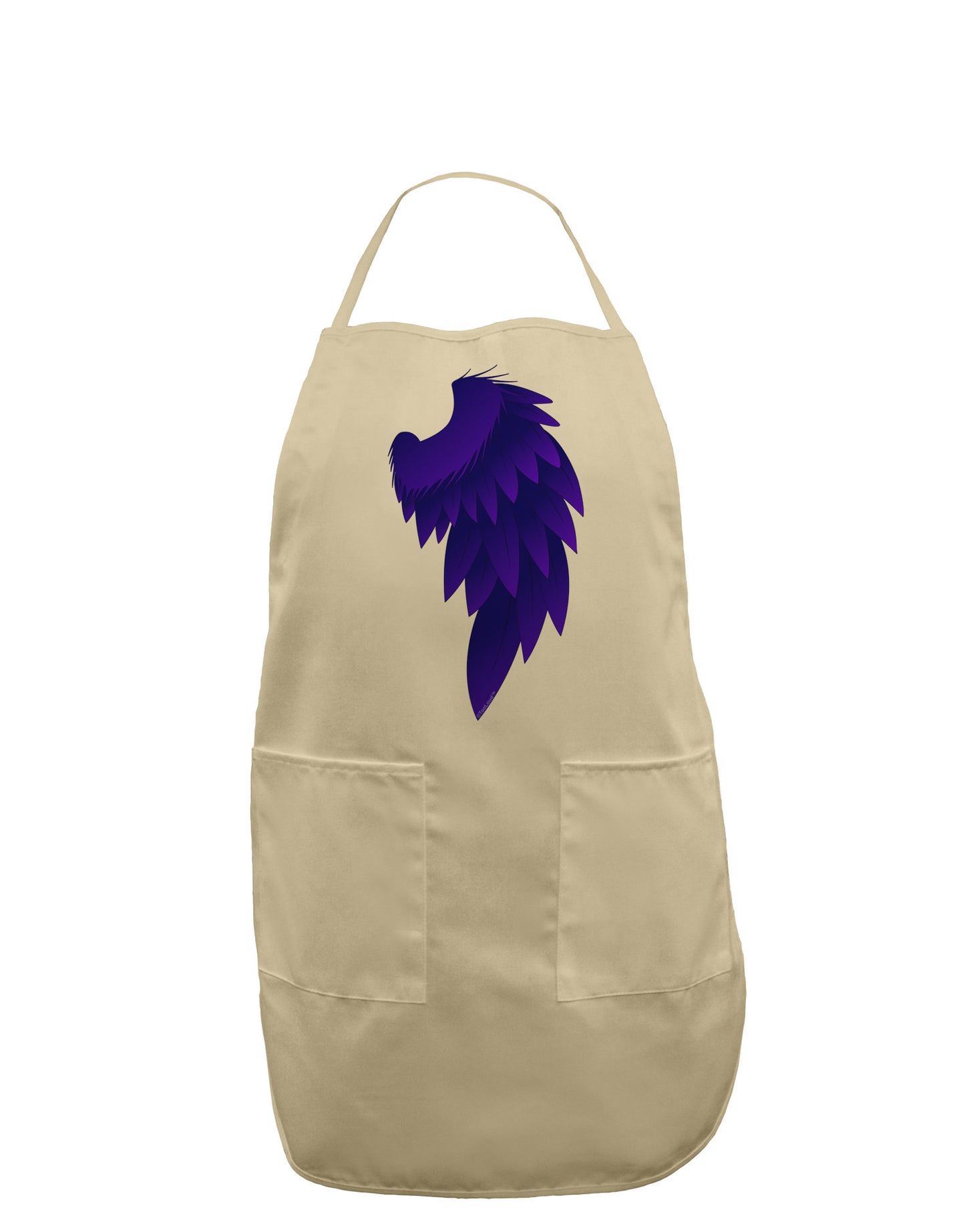 Single Right Dark Angel Wing Design - Couples Adult Apron-Bib Apron-TooLoud-Stone-One-Size-Davson Sales