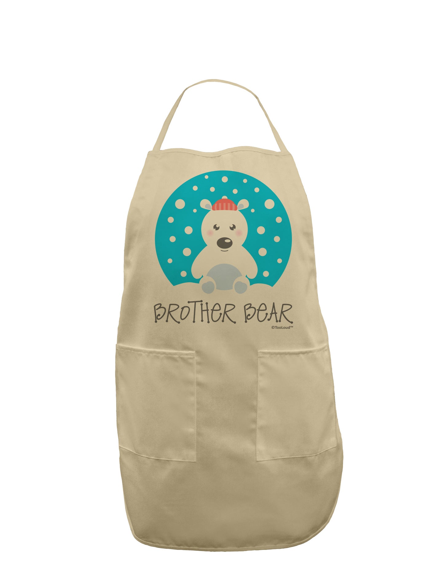 Matching Polar Bear Family - Brother Bear Adult Apron by TooLoud-Bib Apron-TooLoud-Stone-One-Size-Davson Sales